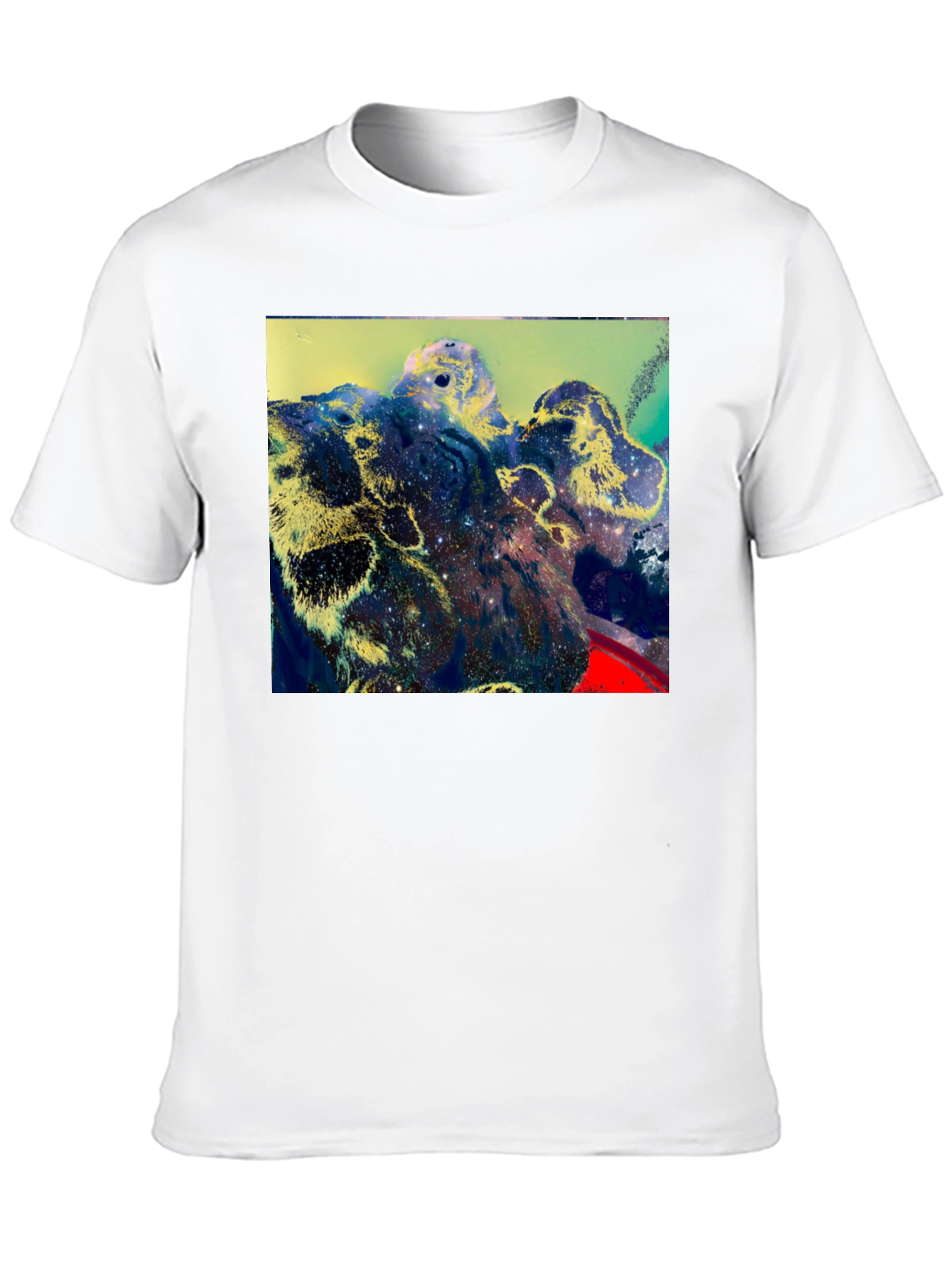 Cosmic Landscape Graphic Black T-Shirt