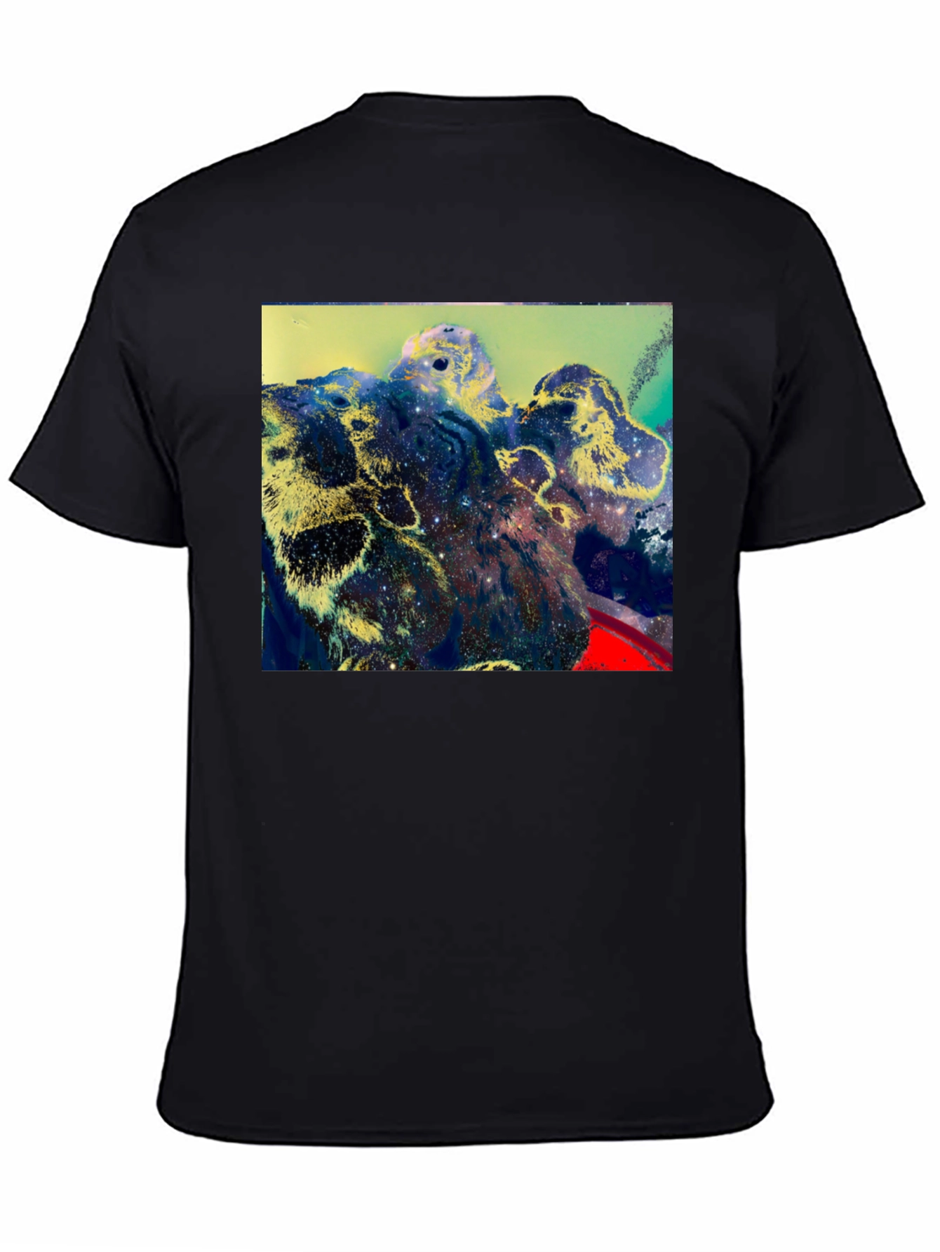 Cosmic Landscape Graphic Black T-Shirt