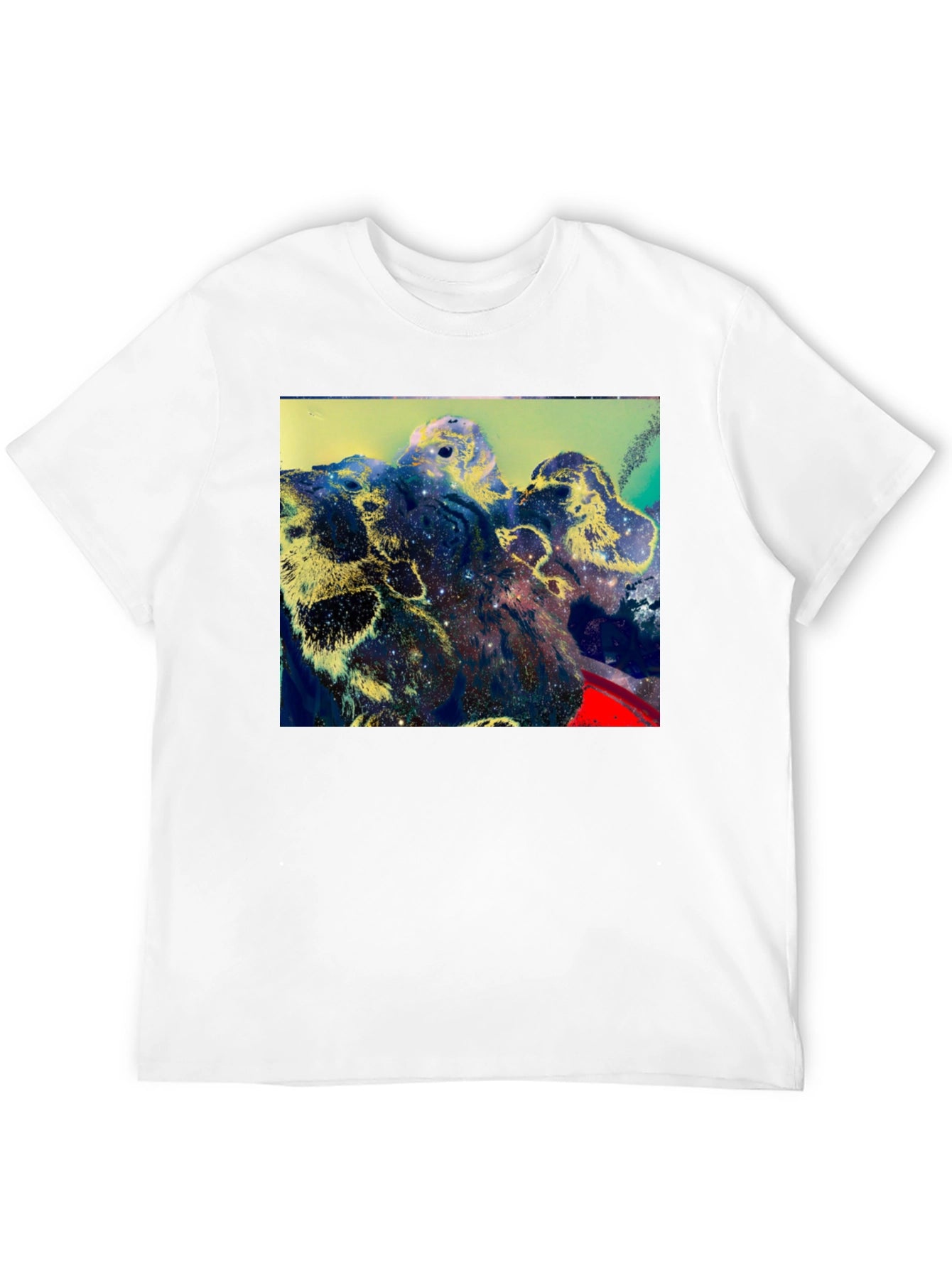 Cosmic Landscape Graphic Black T-Shirt