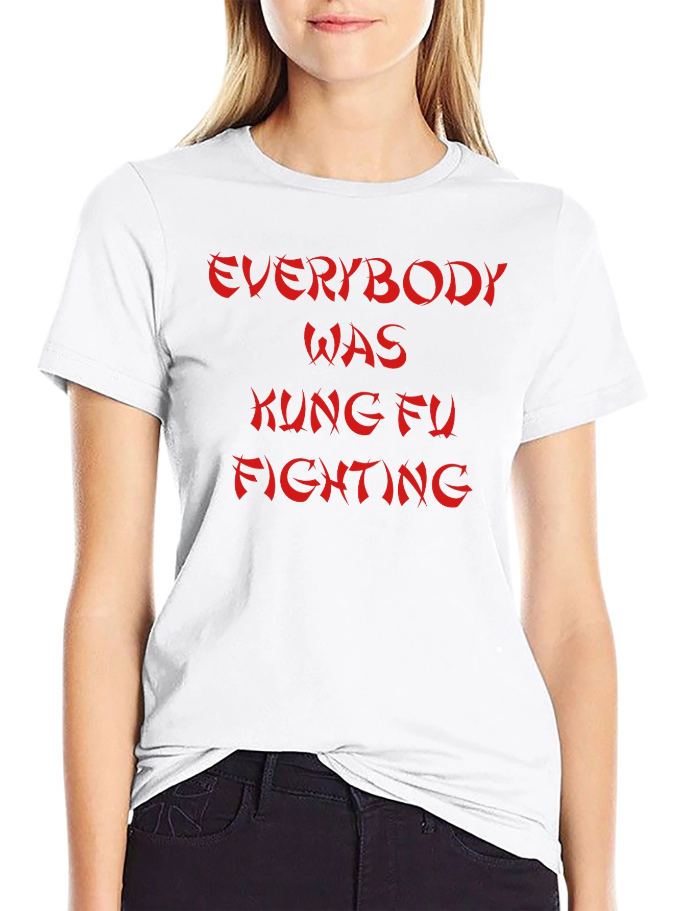 Kung Fu Fighting Graphic Tee - Black