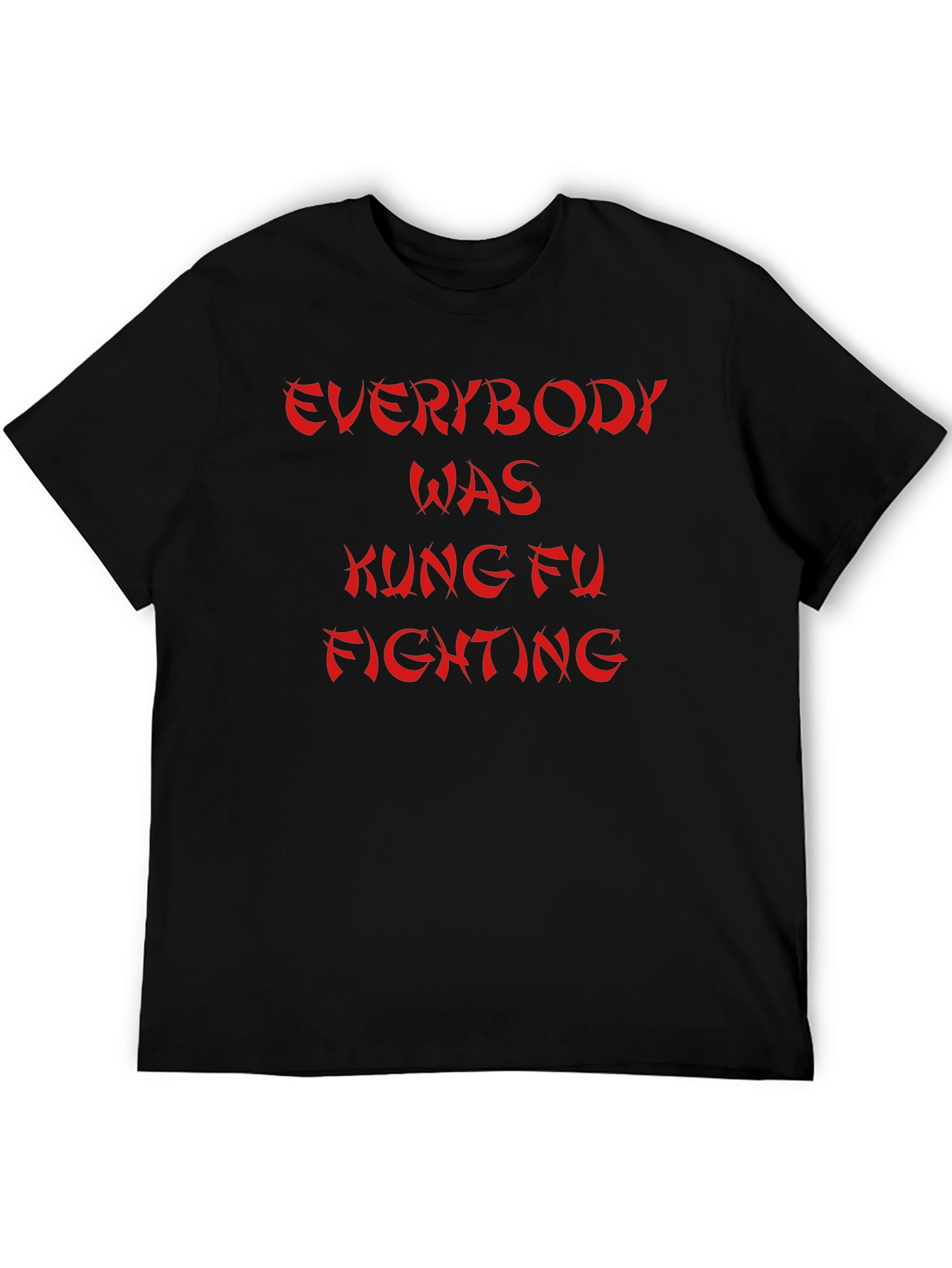 Kung Fu Fighting Graphic Tee - Black