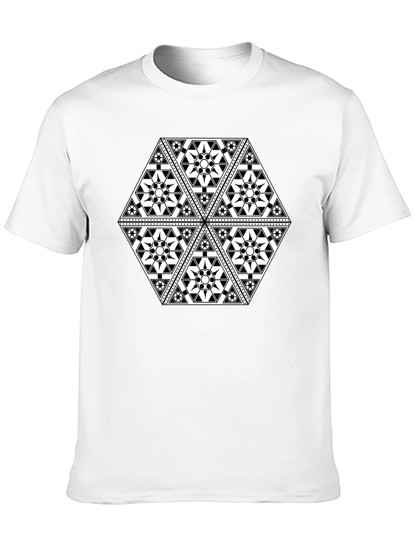 Geometric Black T-Shirt