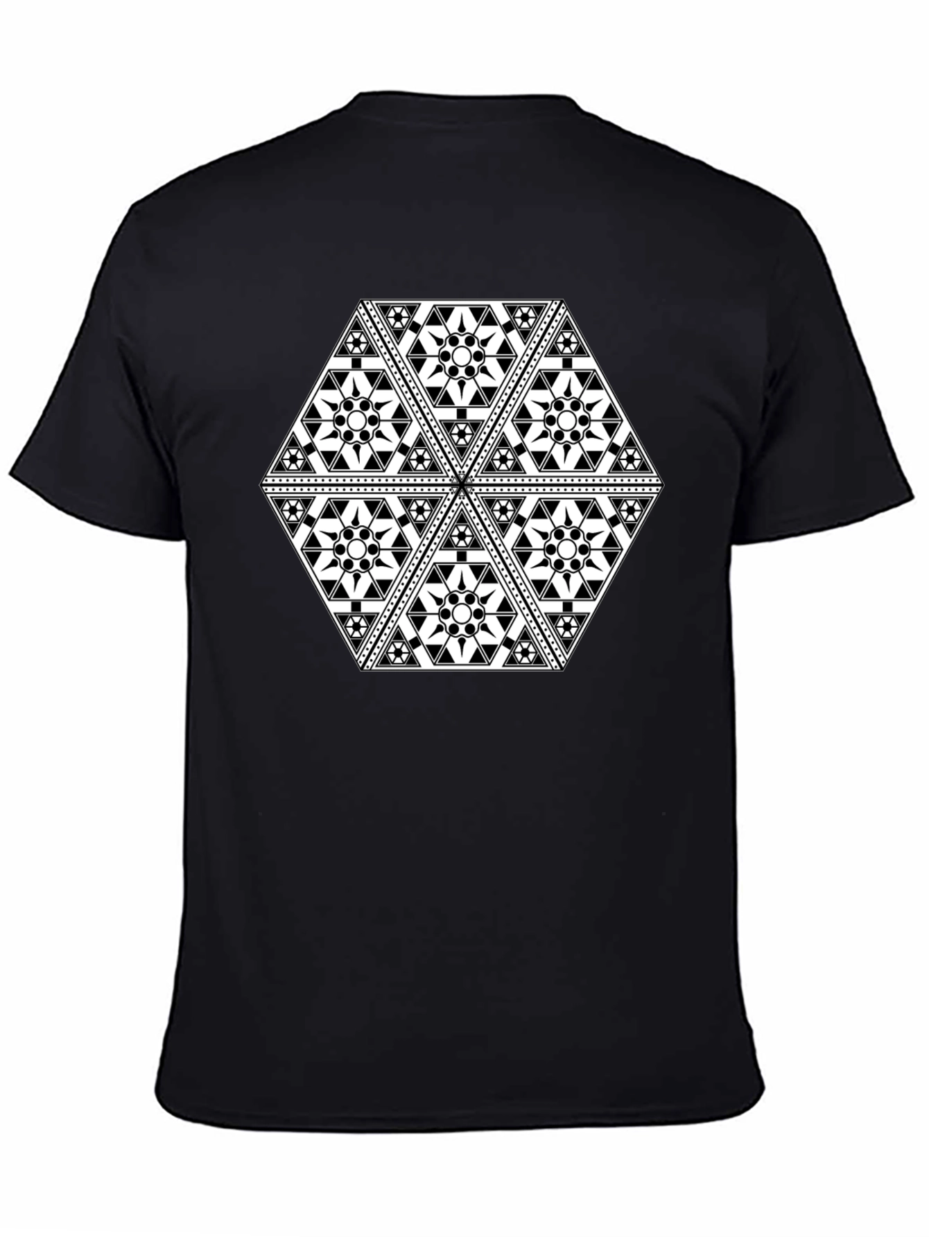 Geometric Black T-Shirt