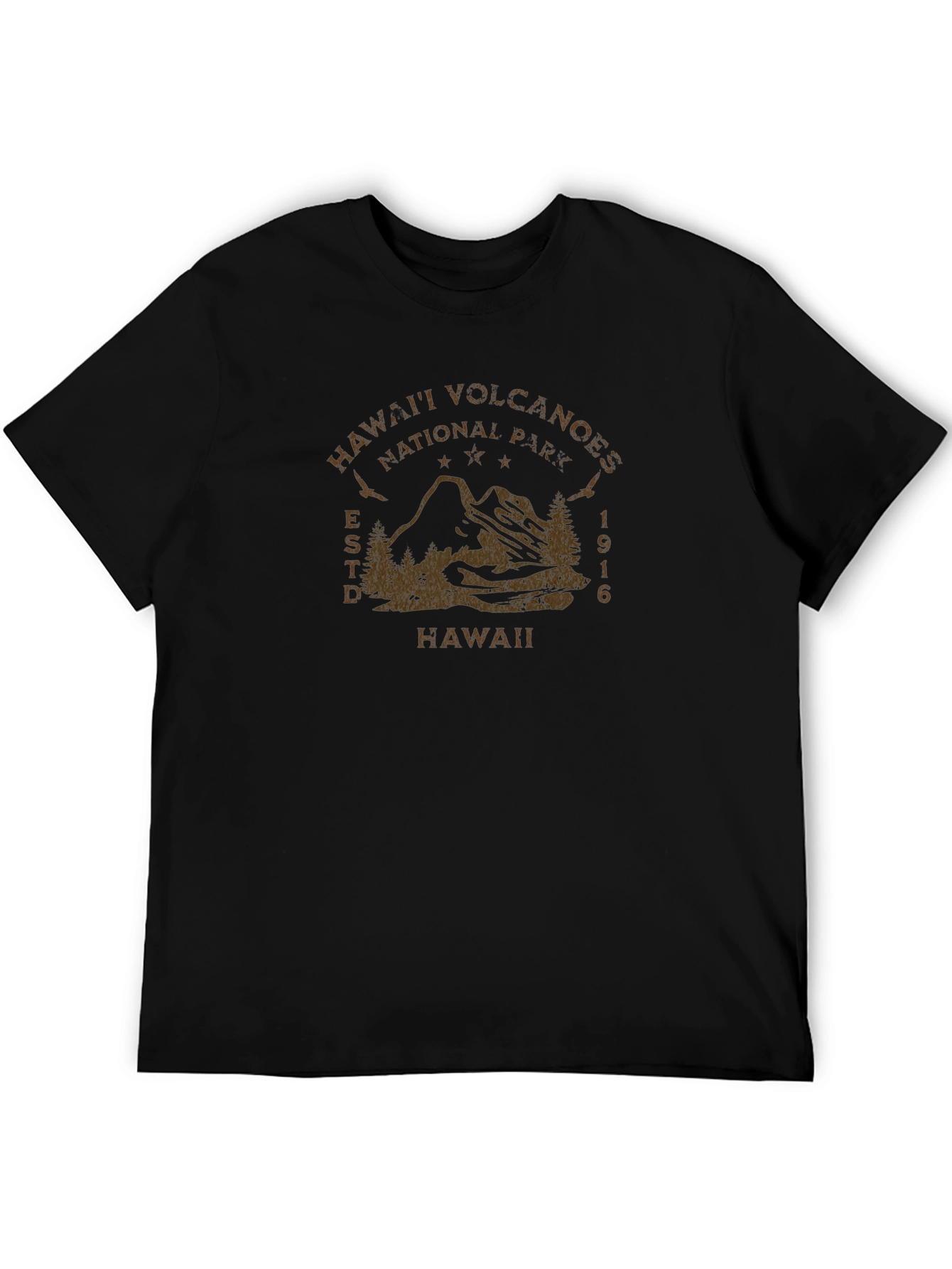 Hawaii Volcanoes National Park Black T-Shirt
