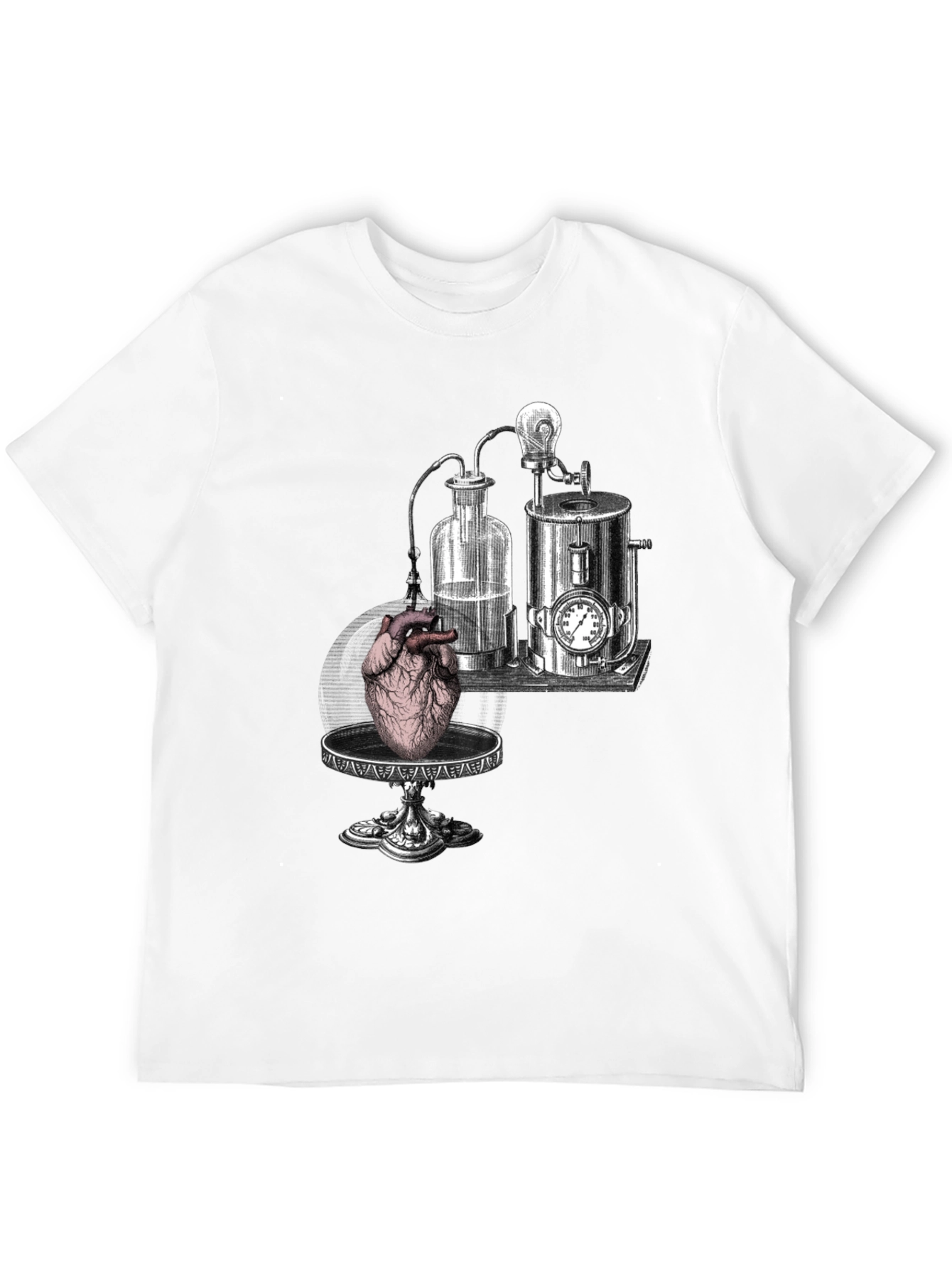 Anatomical Heart & Lab Black T-Shirt