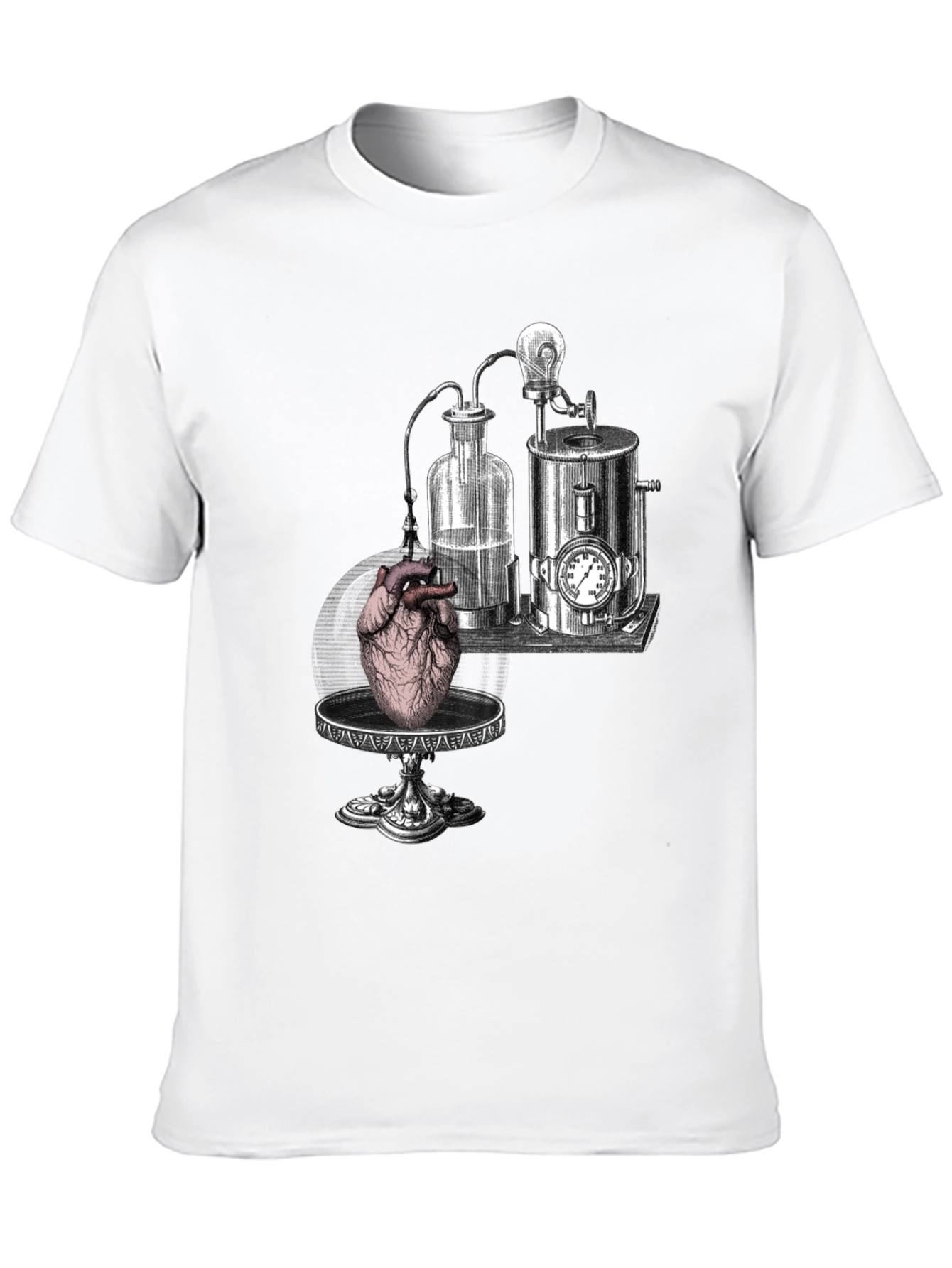 Anatomical Heart & Lab Black T-Shirt