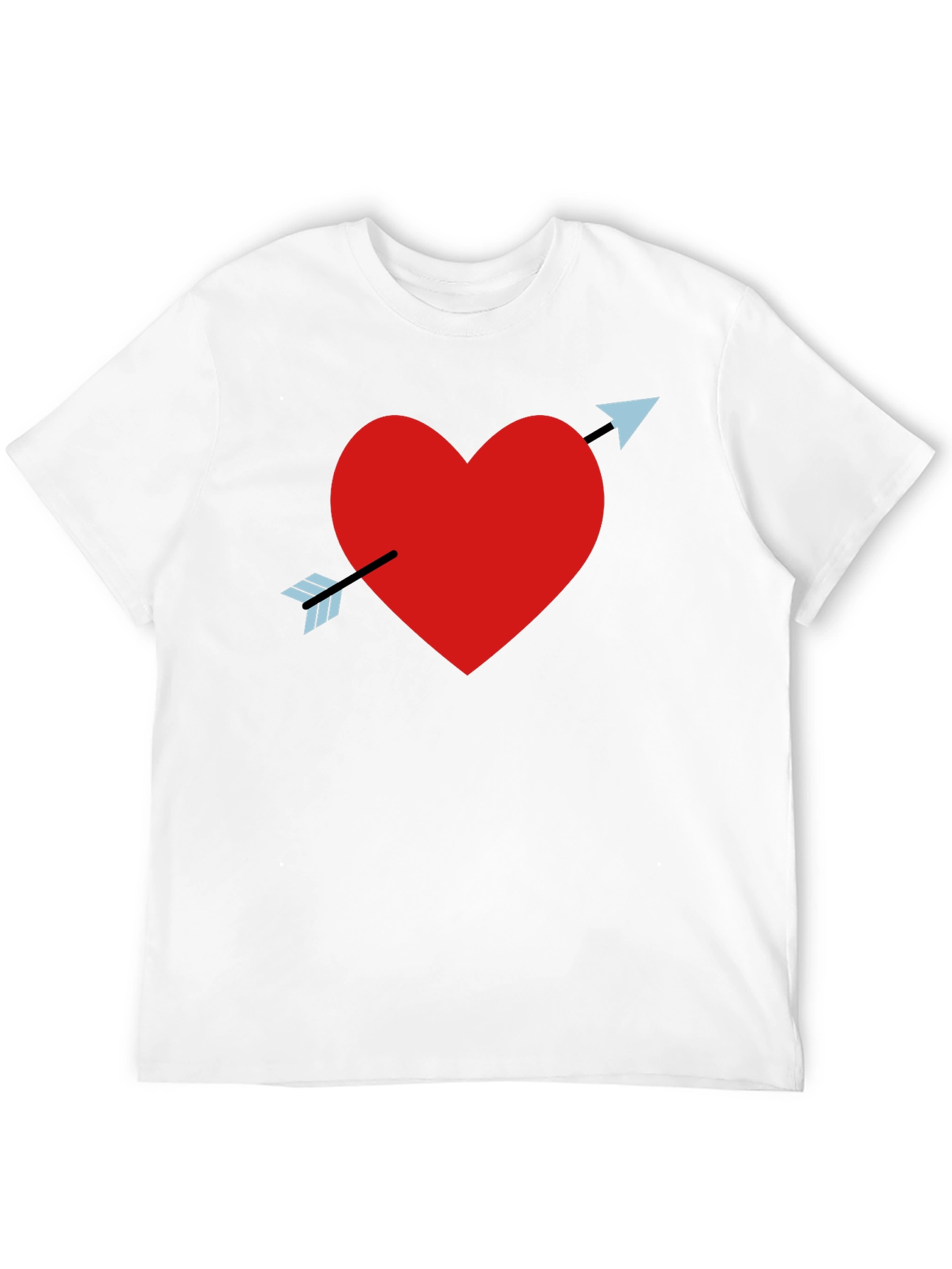 Heart Arrow Black T-Shirt