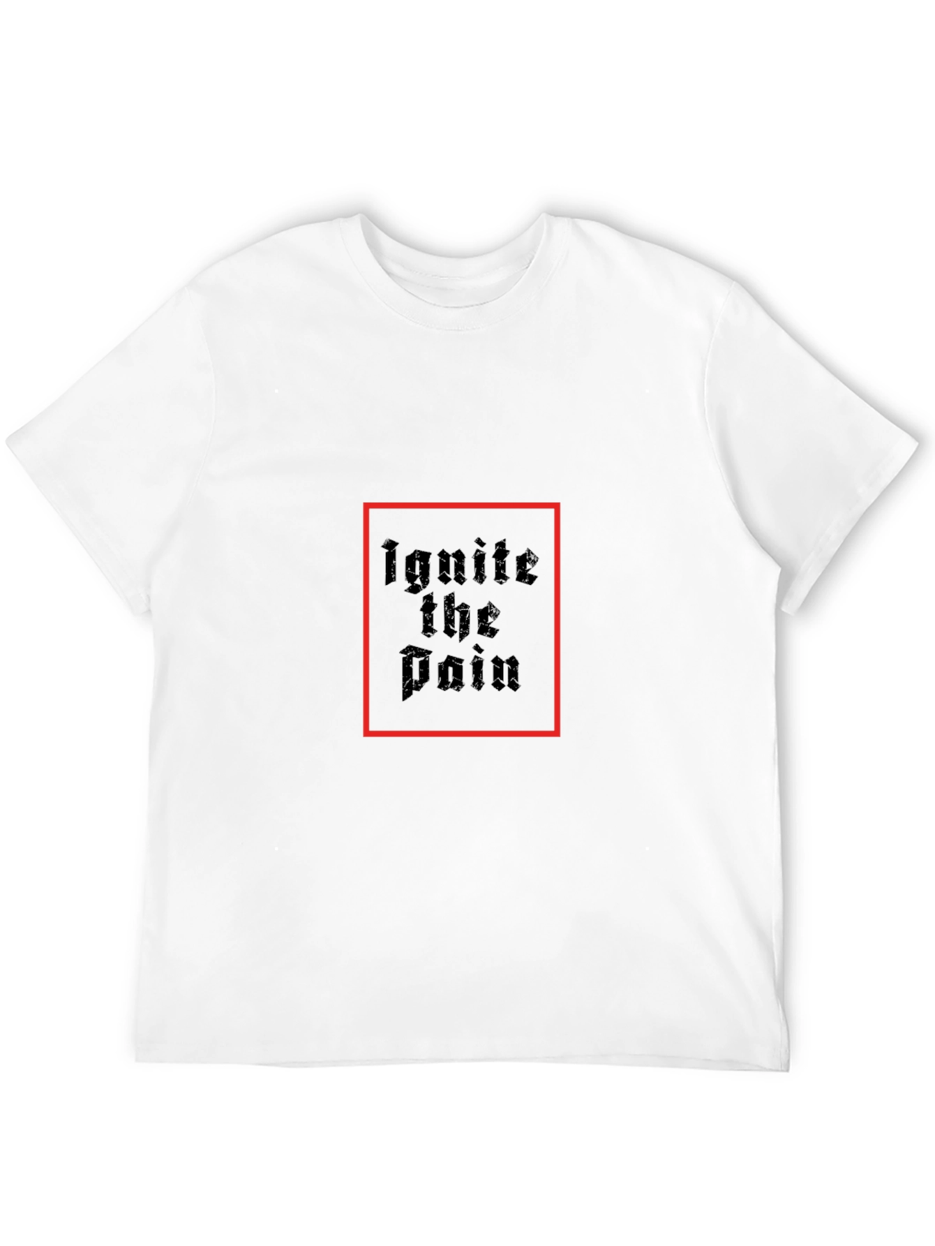 Ignite the Pain Black Graphic T-Shirt