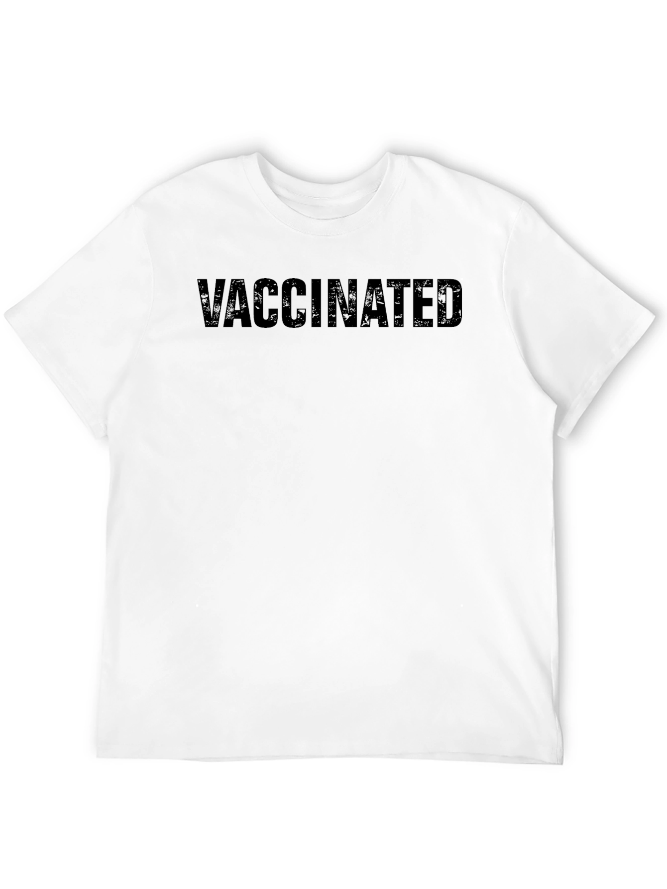 Vaccinated Black T-Shirt - Show Your Status