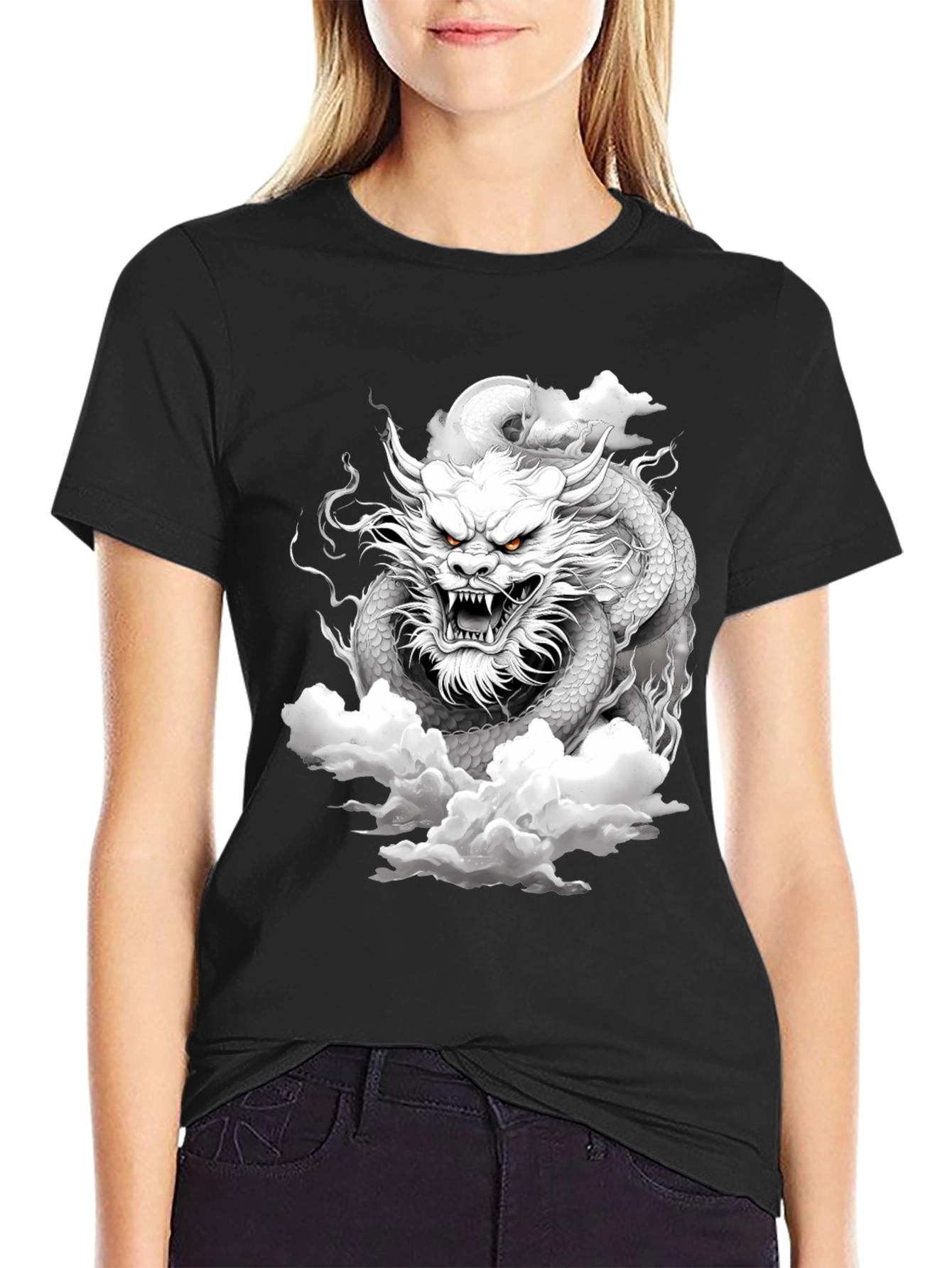 Dragon Graphic Tee - Black