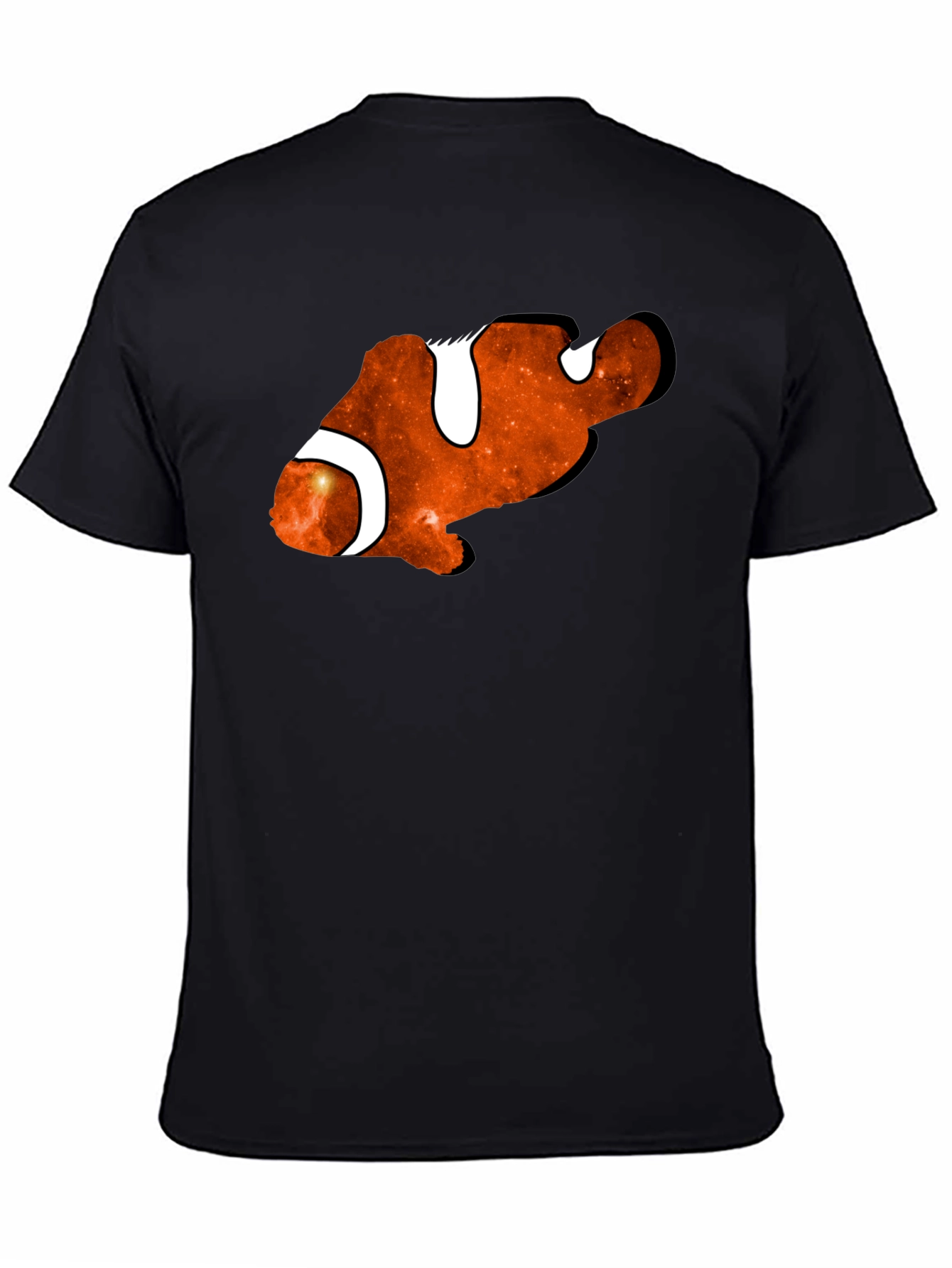 Galaxy Clownfish Black T-Shirt - Unique Graphic Tee
