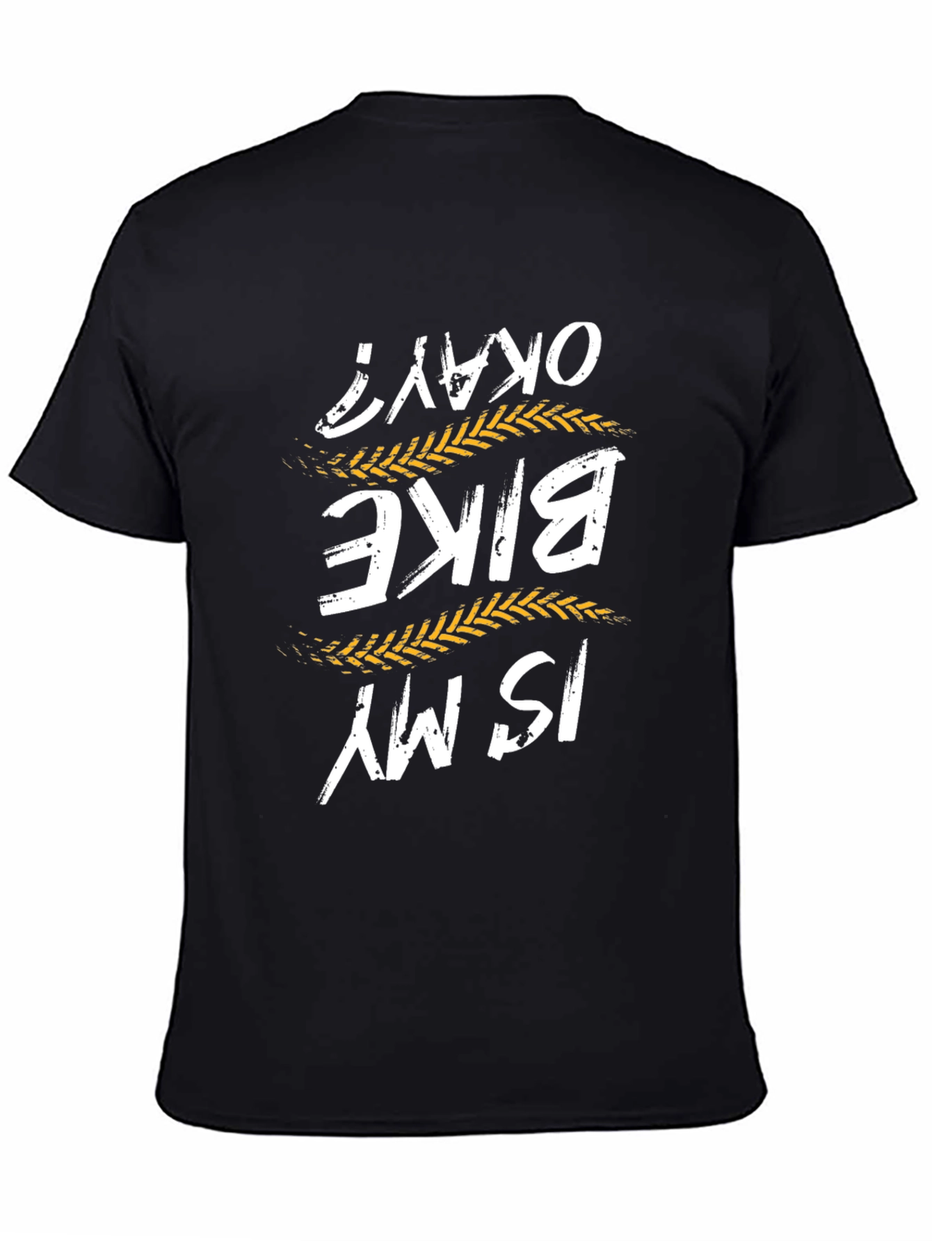 Bike is My Okay? T-Shirt - Black Cotton Tee