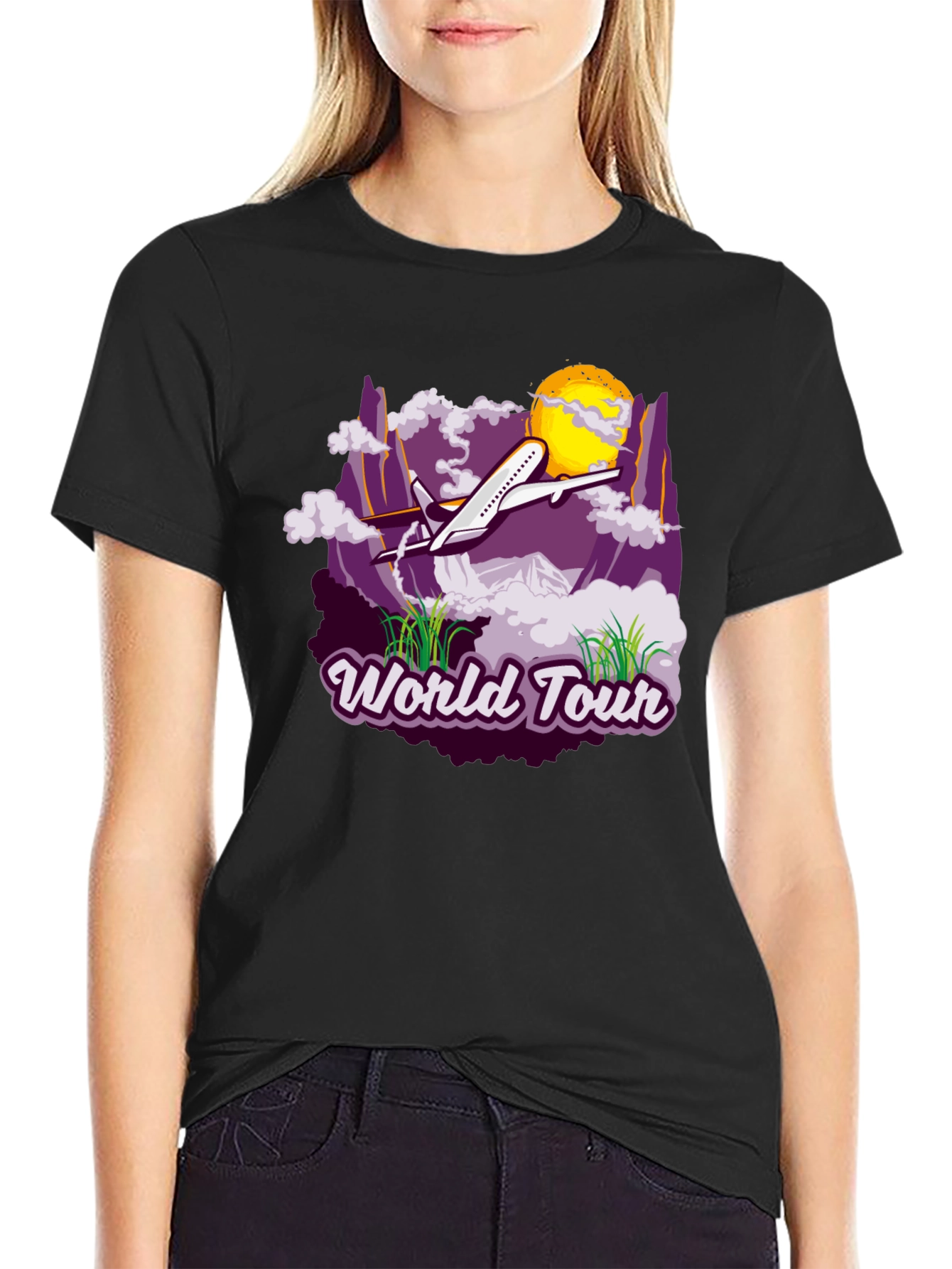 World Tour Graphic T-Shirt - Travel Adventure Tee