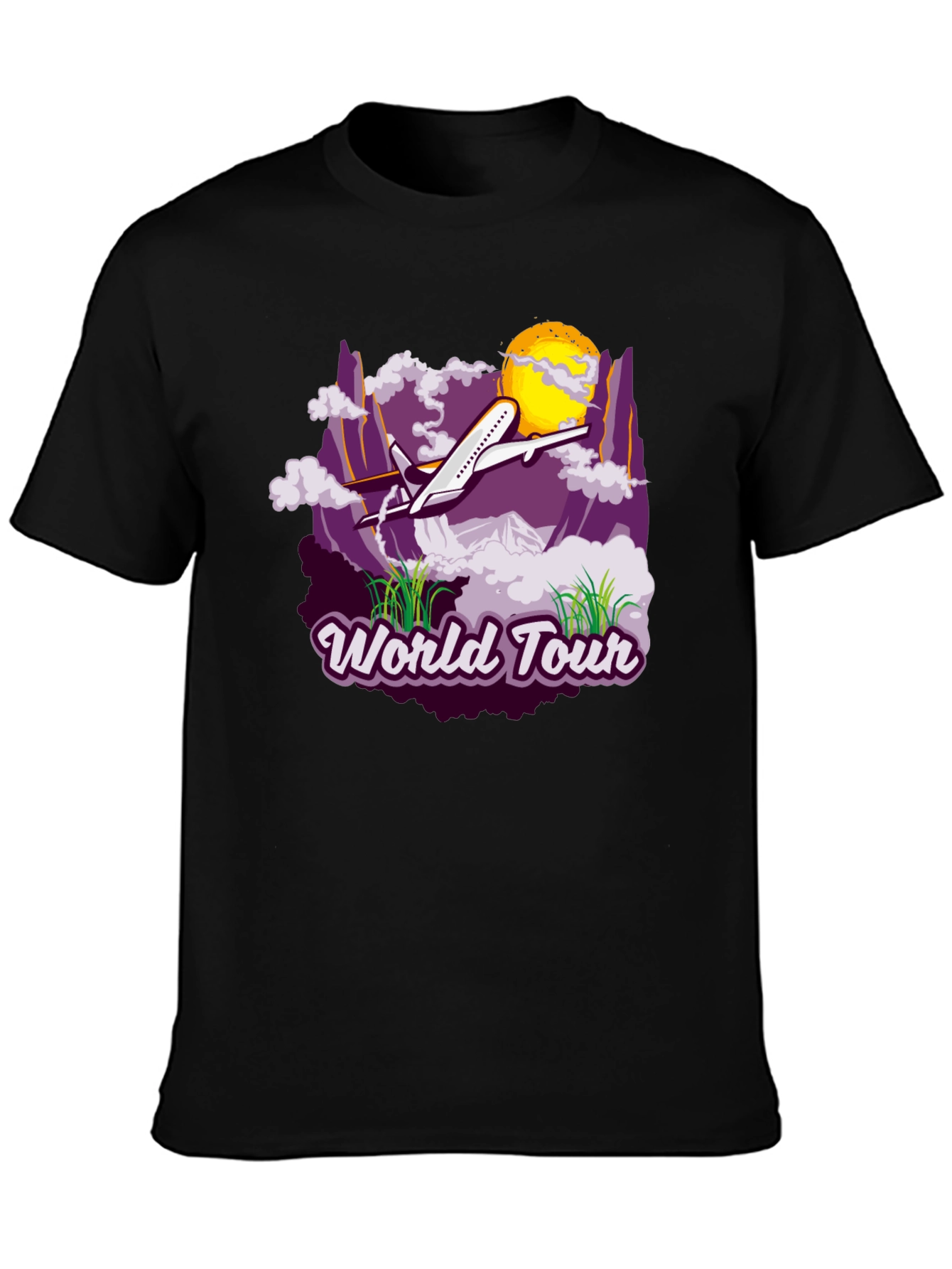 World Tour Graphic T-Shirt - Travel Adventure Tee