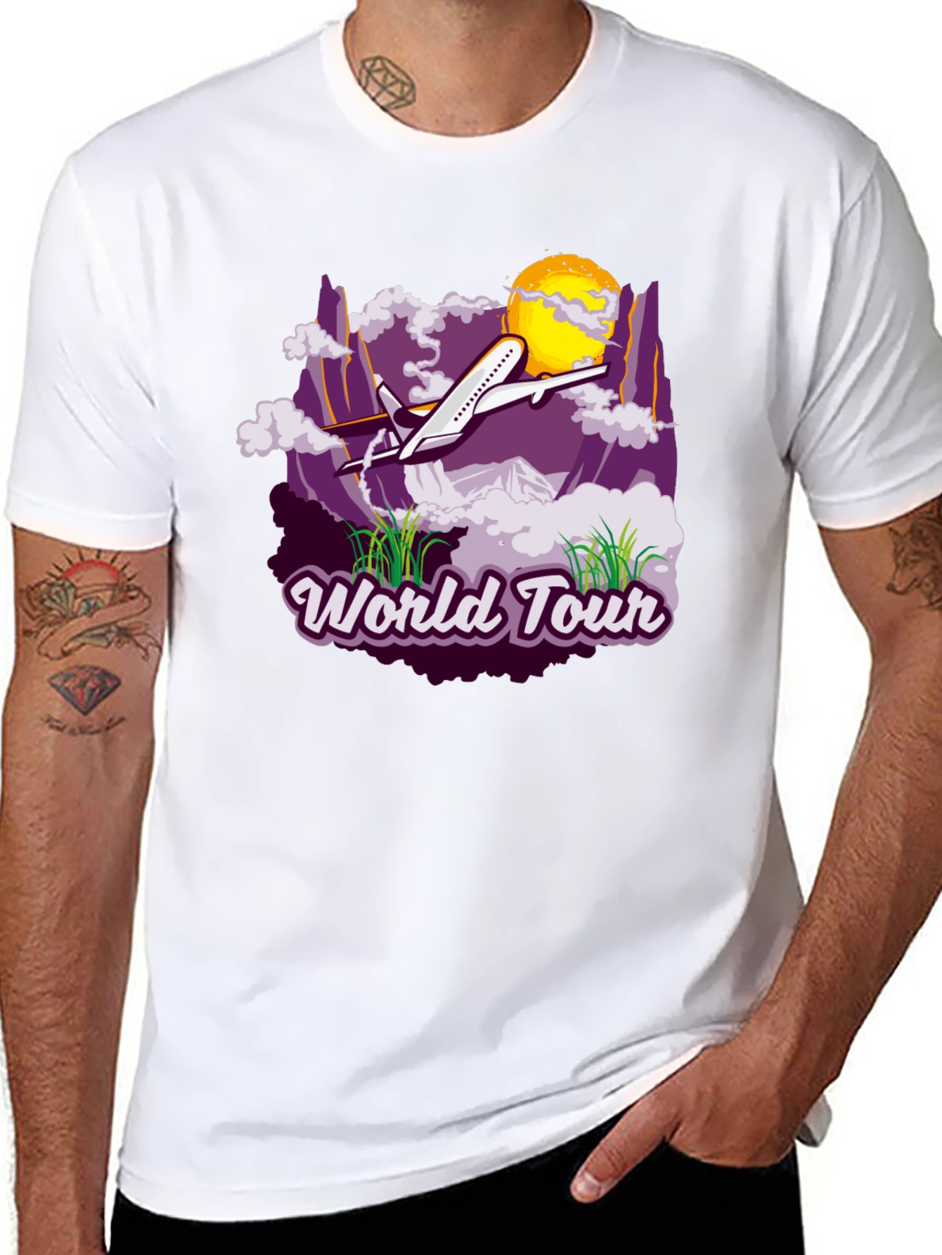 World Tour Graphic T-Shirt - Travel Adventure Tee