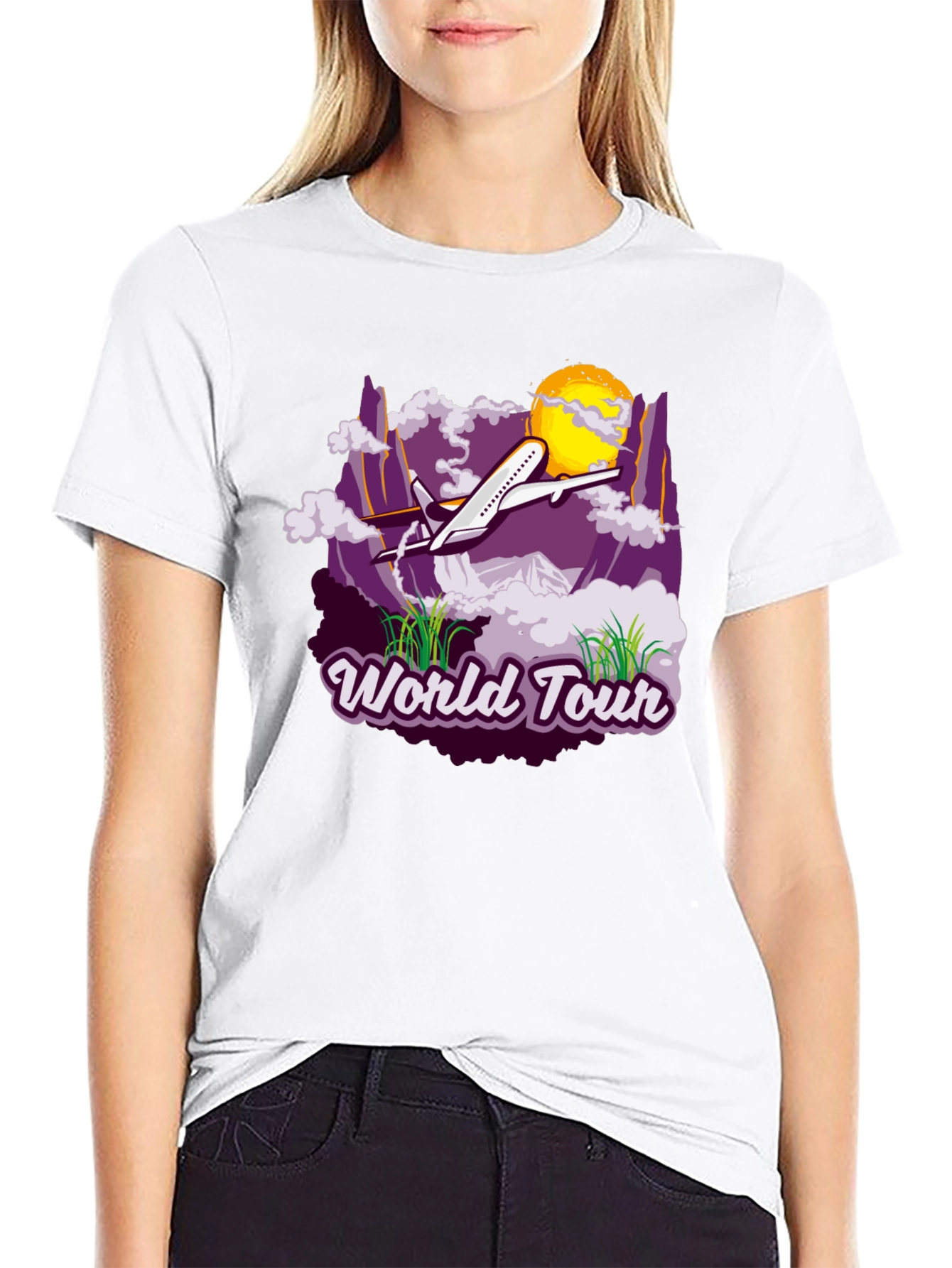 World Tour Graphic T-Shirt - Travel Adventure Tee