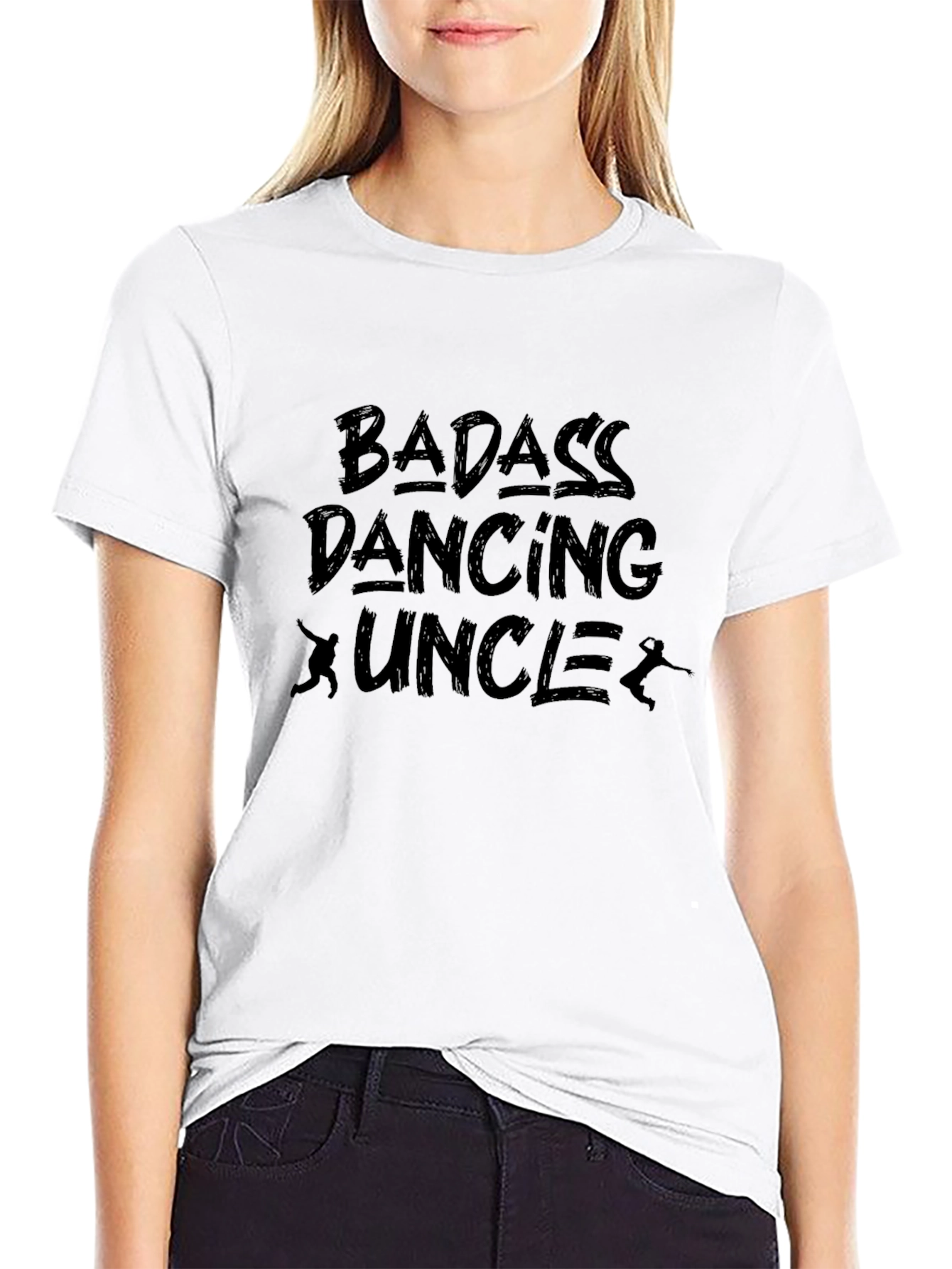 Badass Dancing Uncle T-Shirt - Black