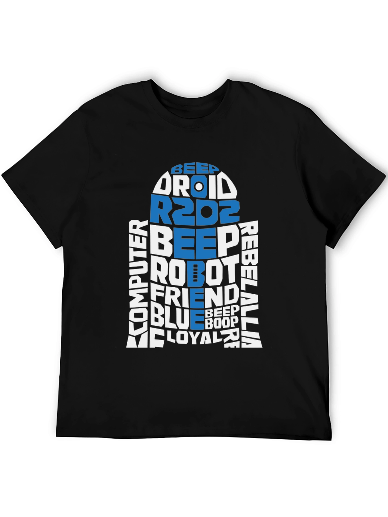 R2D2 Word Art T-Shirt