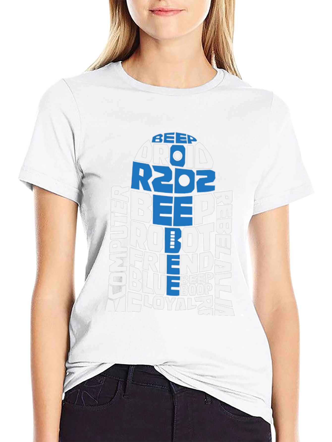 R2D2 Word Art T-Shirt