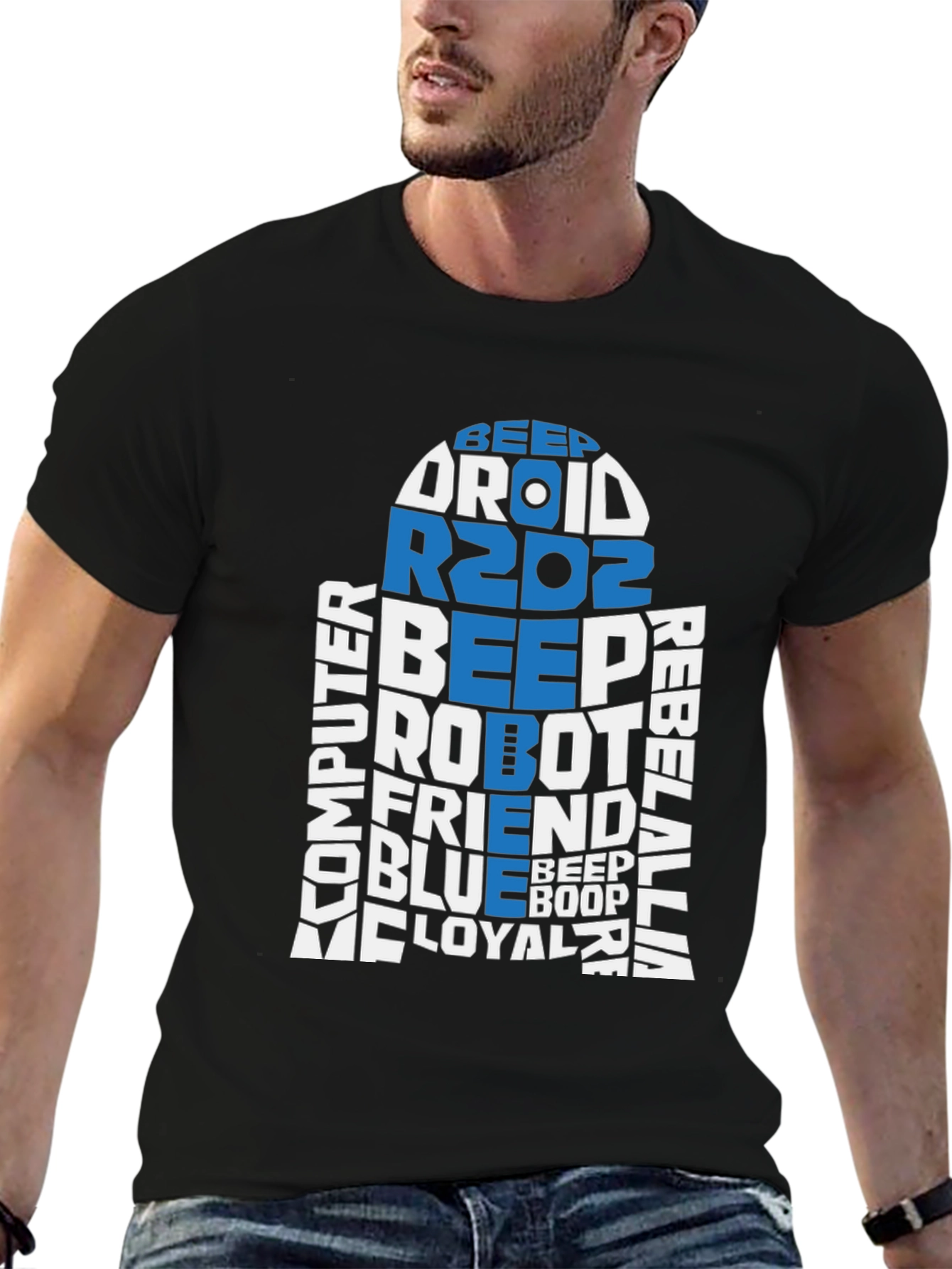 R2D2 Word Art T-Shirt