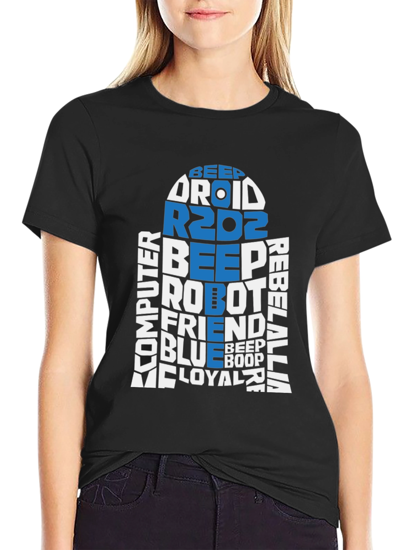 R2D2 Word Art T-Shirt