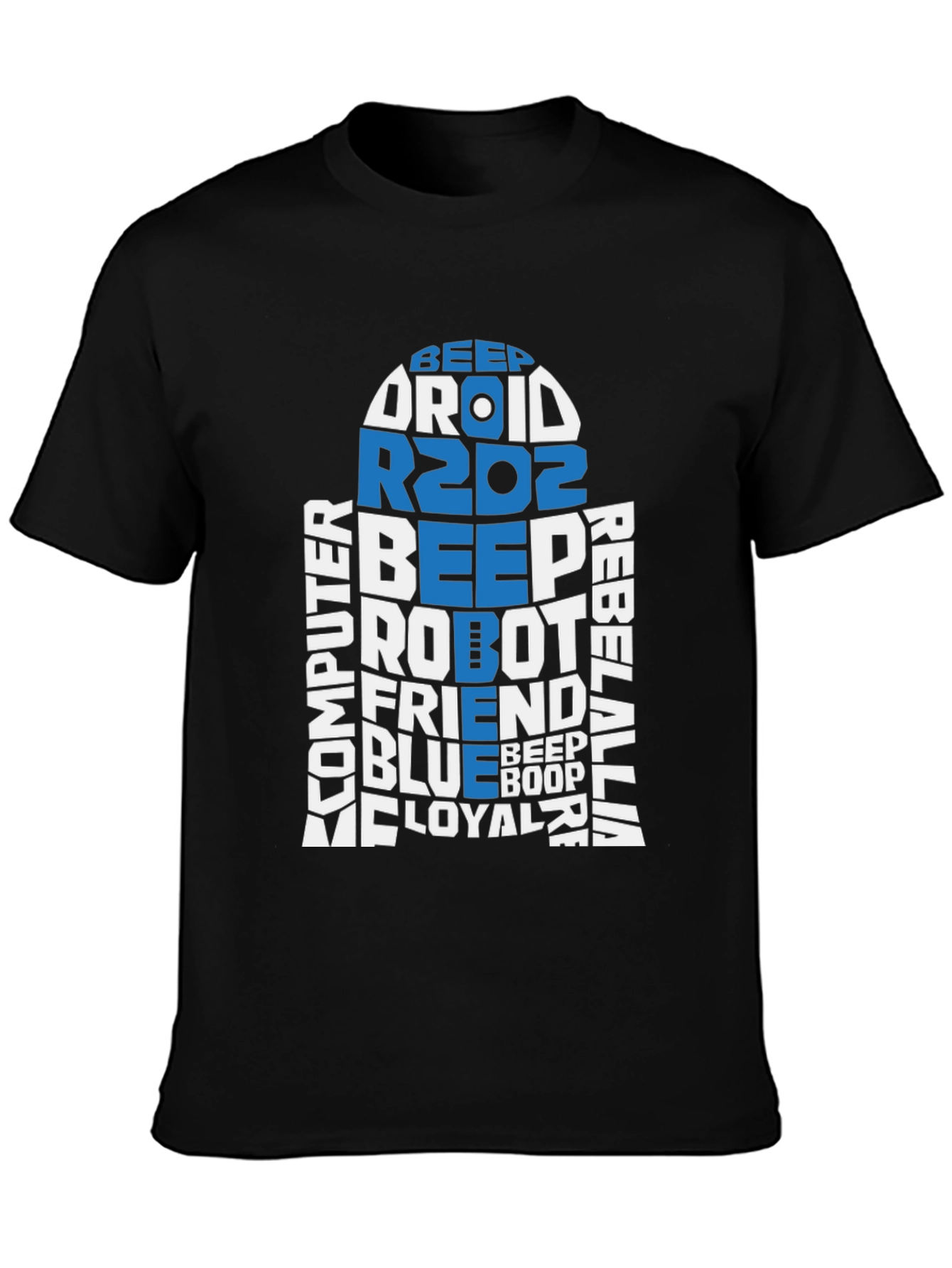 R2D2 Word Art T-Shirt
