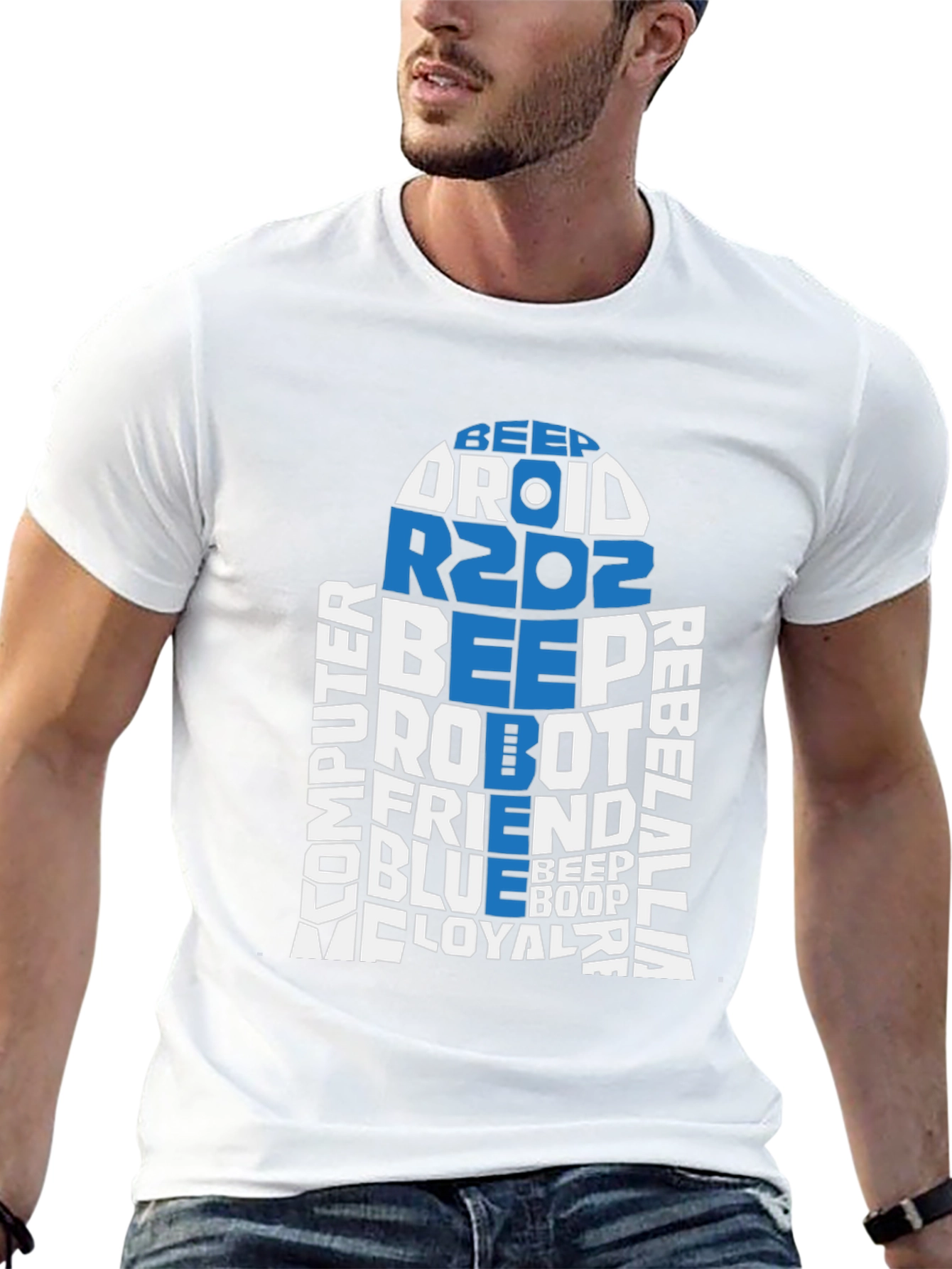R2D2 Word Art T-Shirt