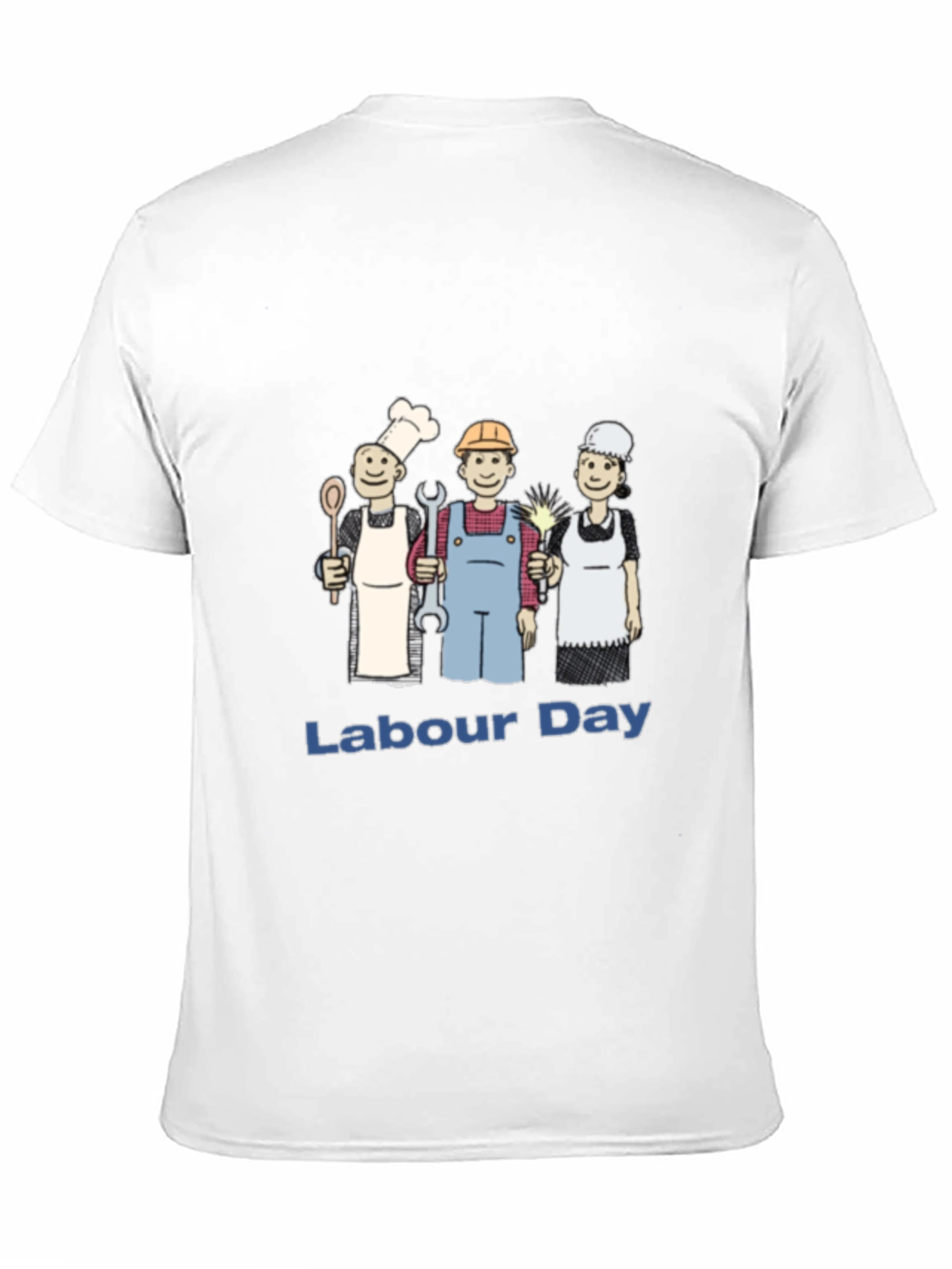 Labour Day Cartoon Graphic T-Shirt