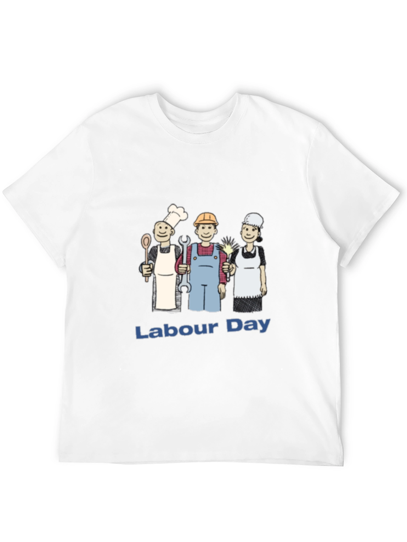 Labour Day Cartoon Graphic T-Shirt