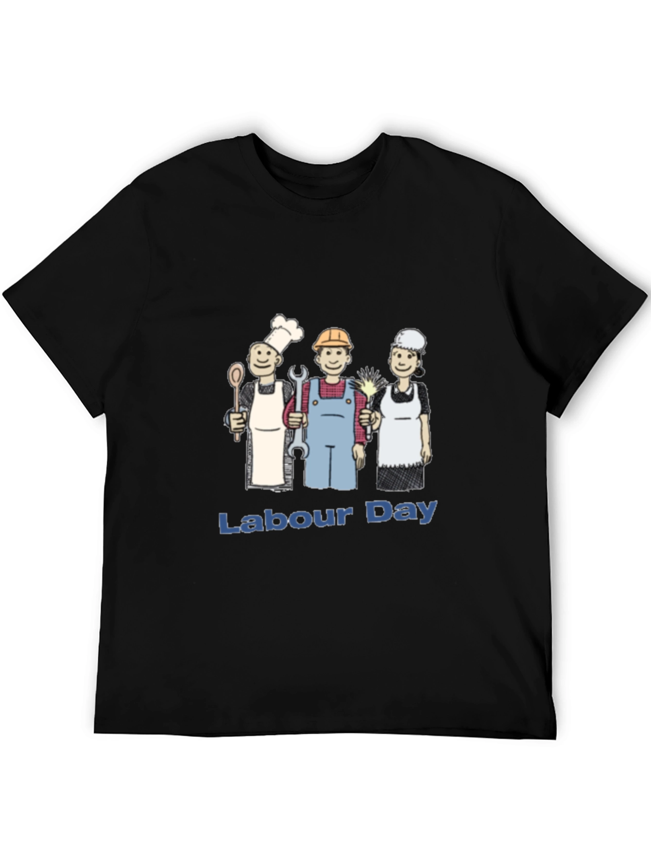 Labour Day Cartoon Graphic T-Shirt