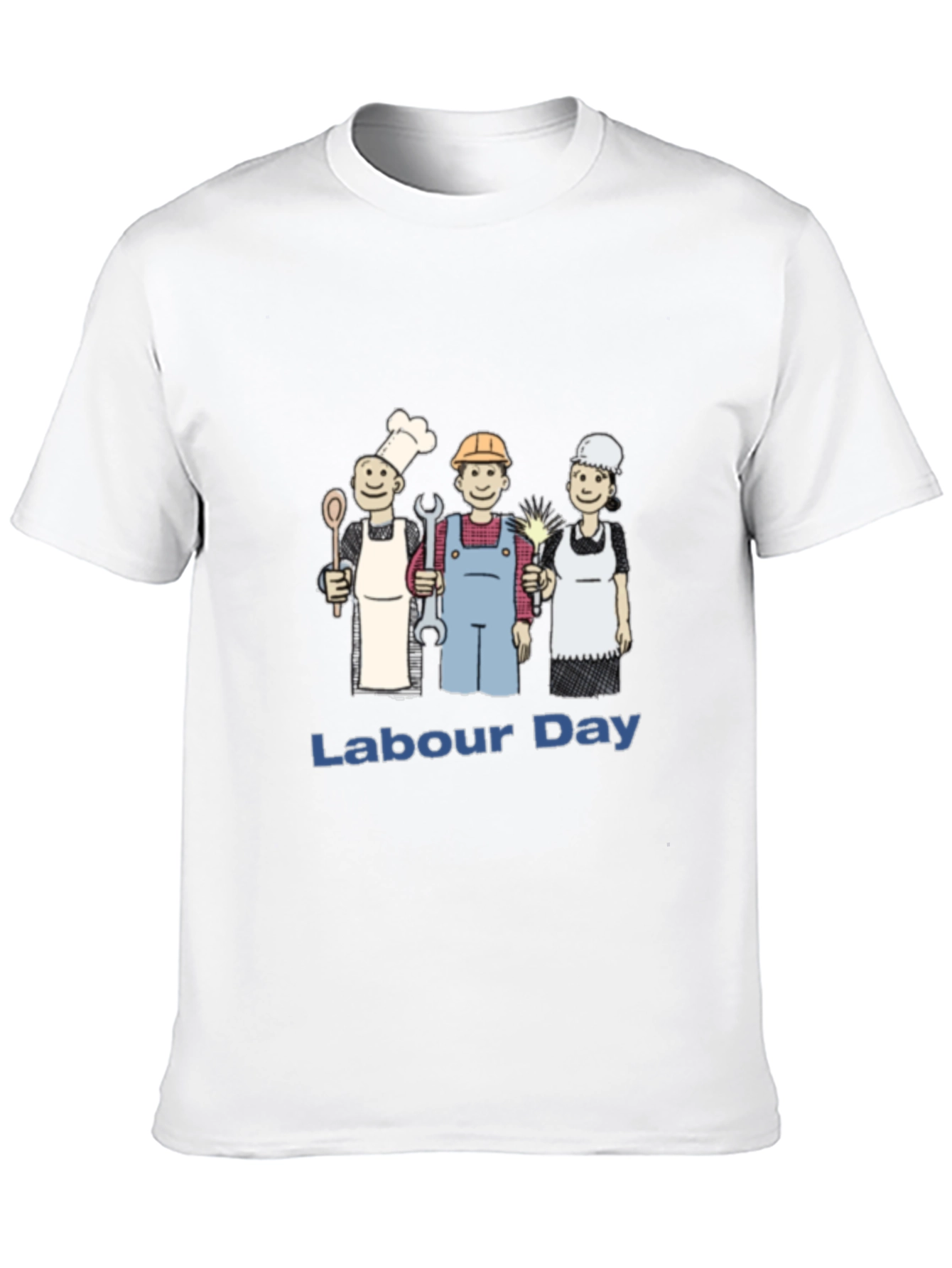 Labour Day Cartoon Graphic T-Shirt