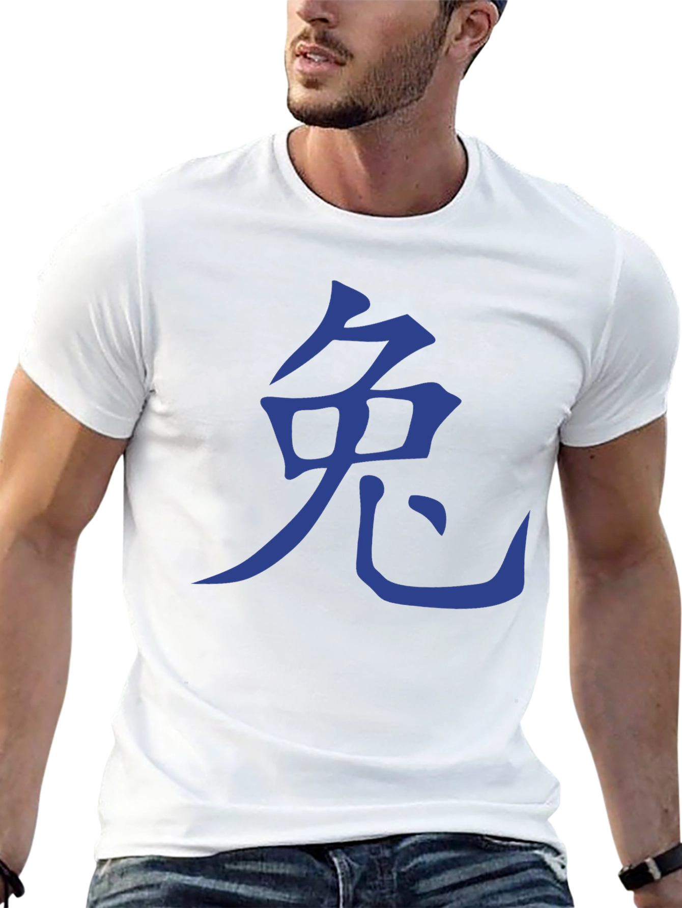 Rabbit Kanji Graphic Tee - Soft Cotton Black T-Shirt