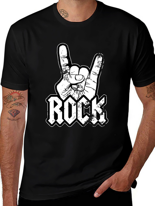 Rock On T-Shirt - Metal Hand Sign Design