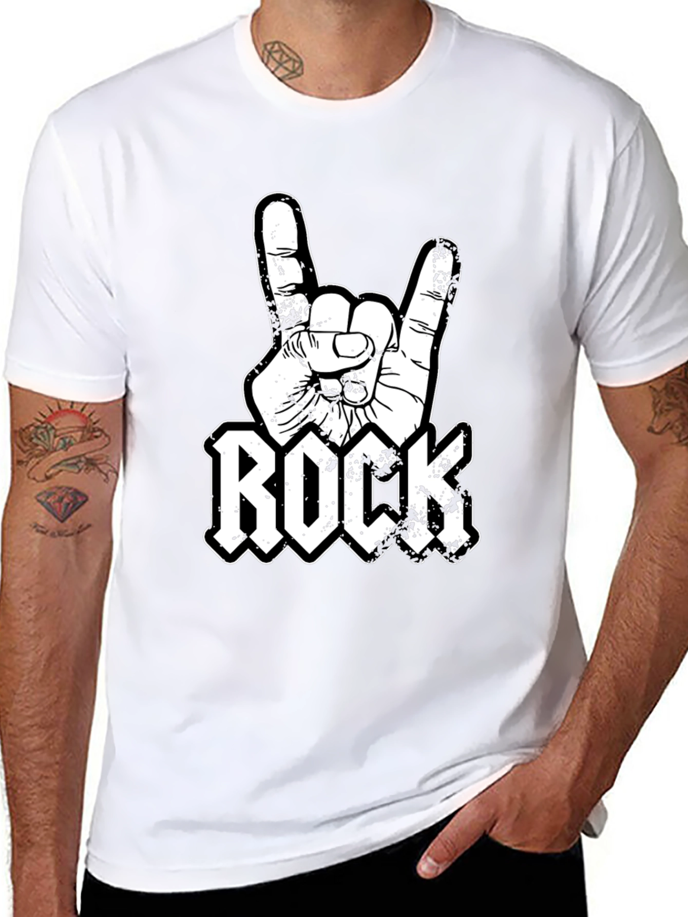 Rock On T-Shirt - Metal Hand Sign Design
