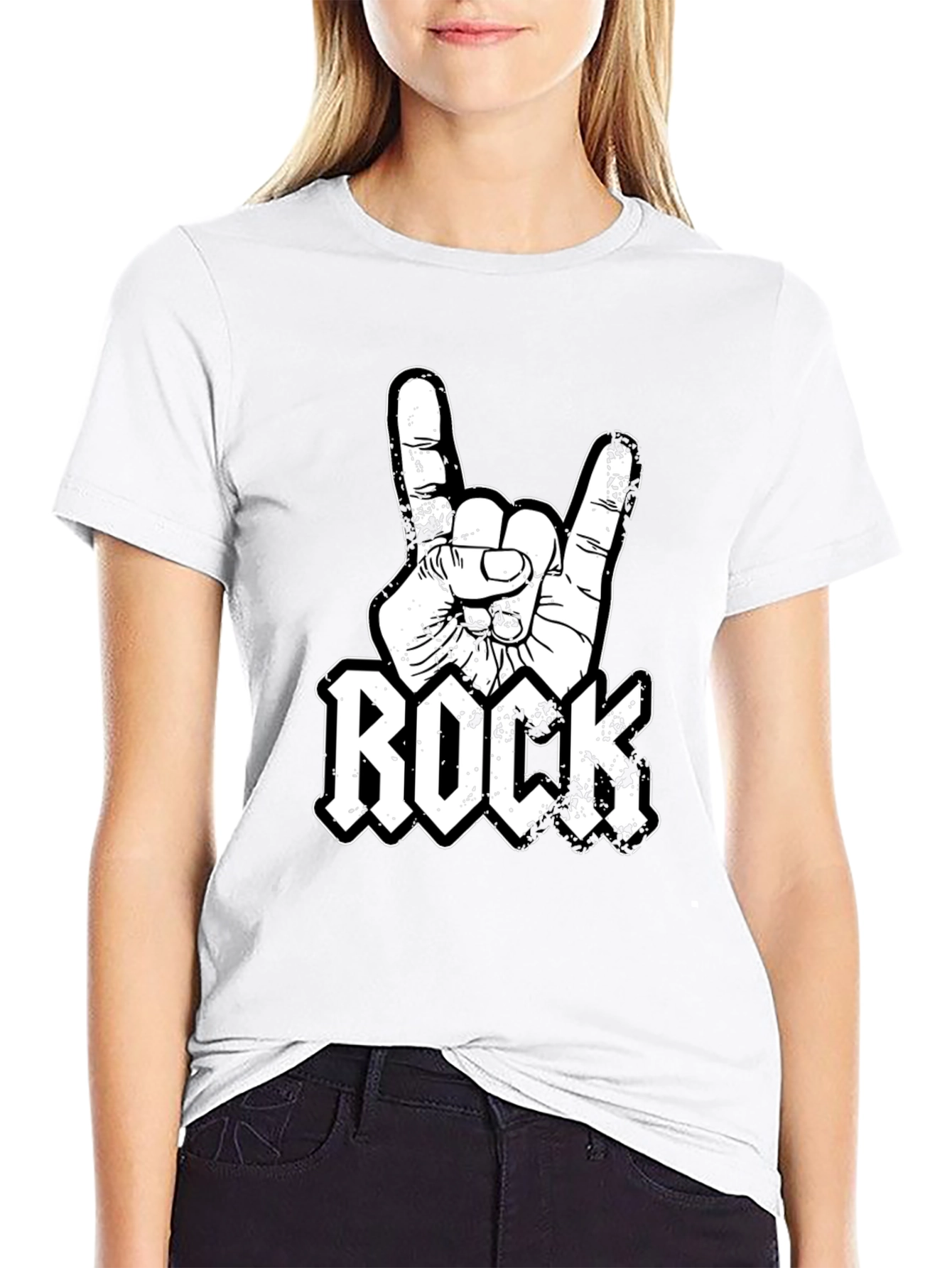 Rock On T-Shirt - Metal Hand Sign Design