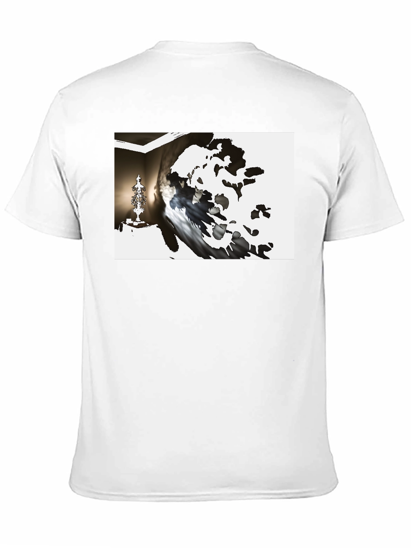 Abstract Art Print Black T-Shirt