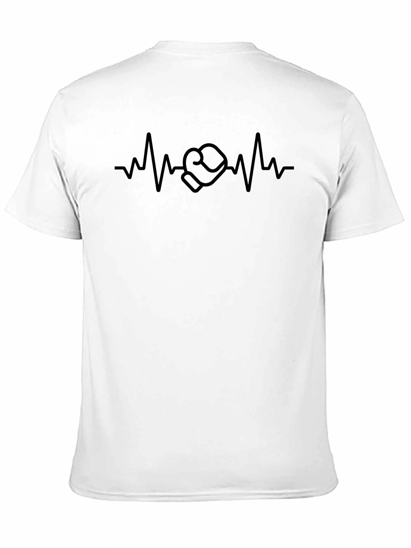 Boxing Heartbeat Graphic Tee - Black