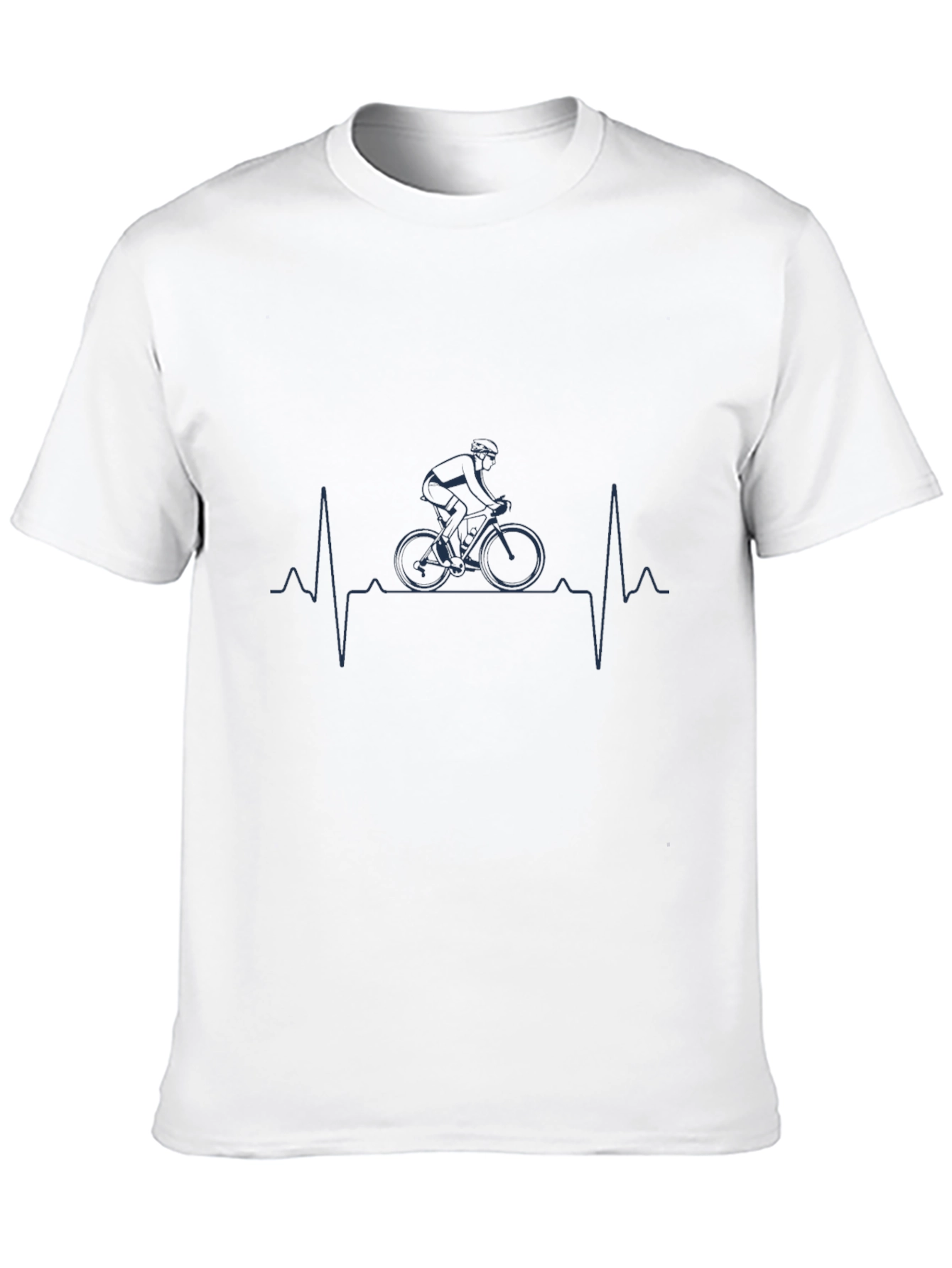 Cyclist Heartbeat Graphic Tee - Black