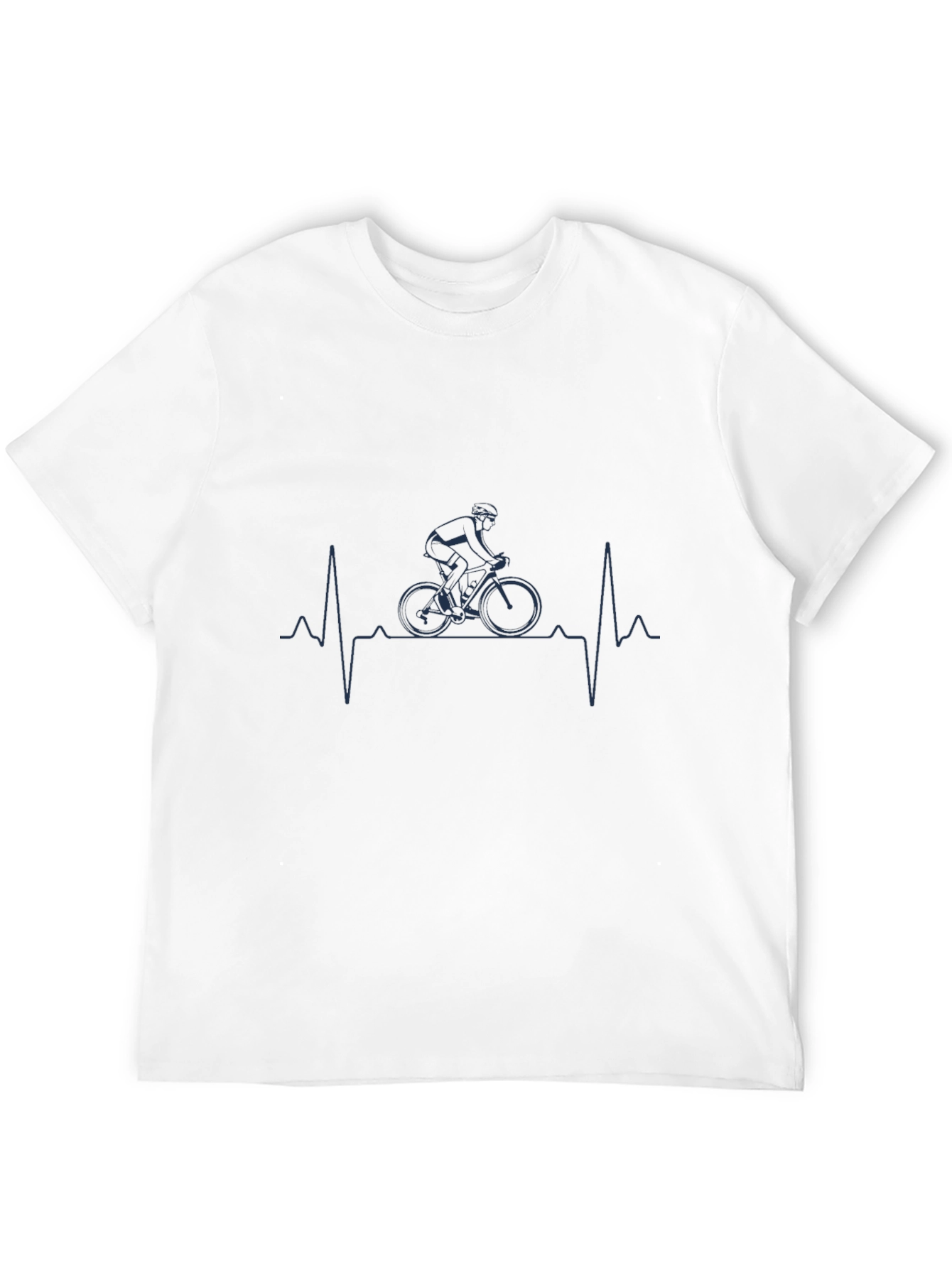 Cyclist Heartbeat Graphic Tee - Black