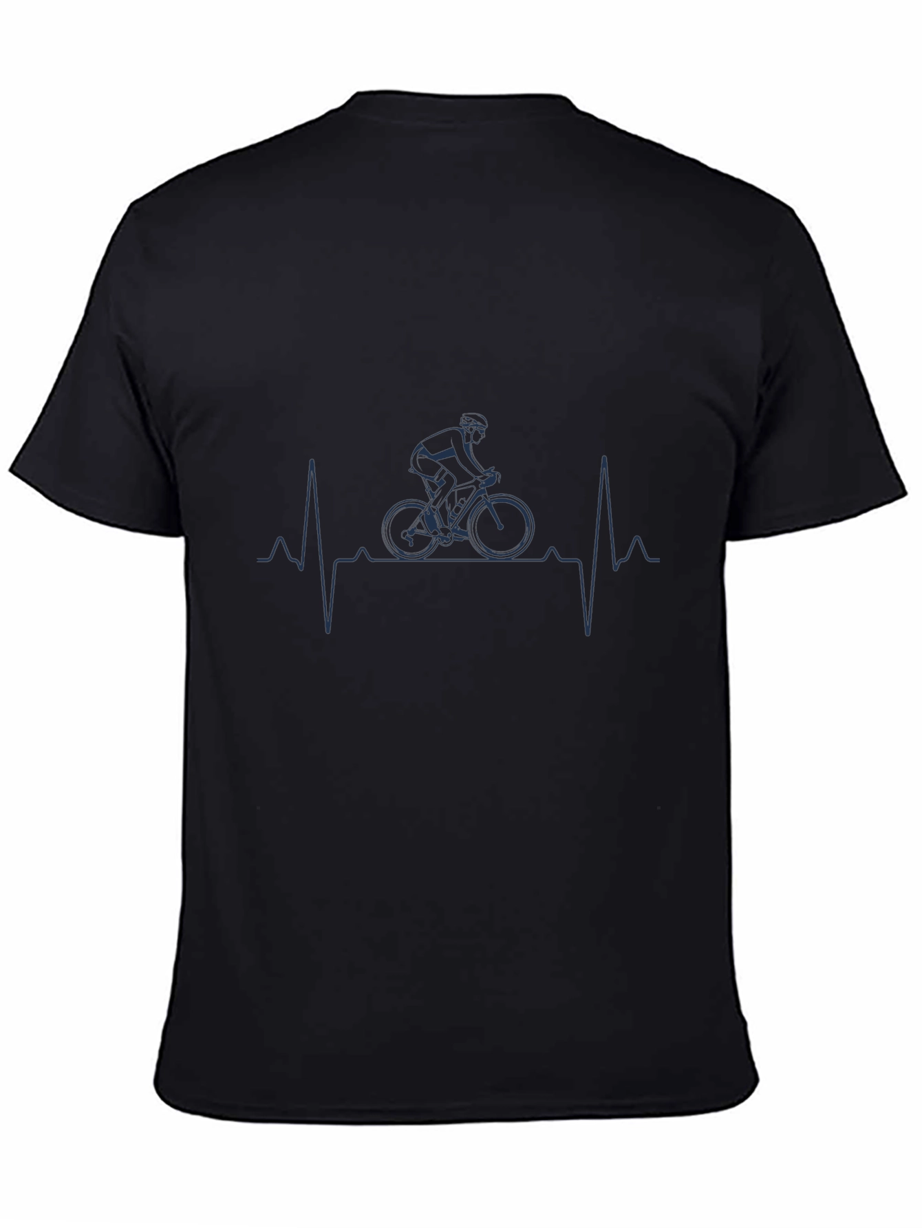 Cyclist Heartbeat Graphic Tee - Black