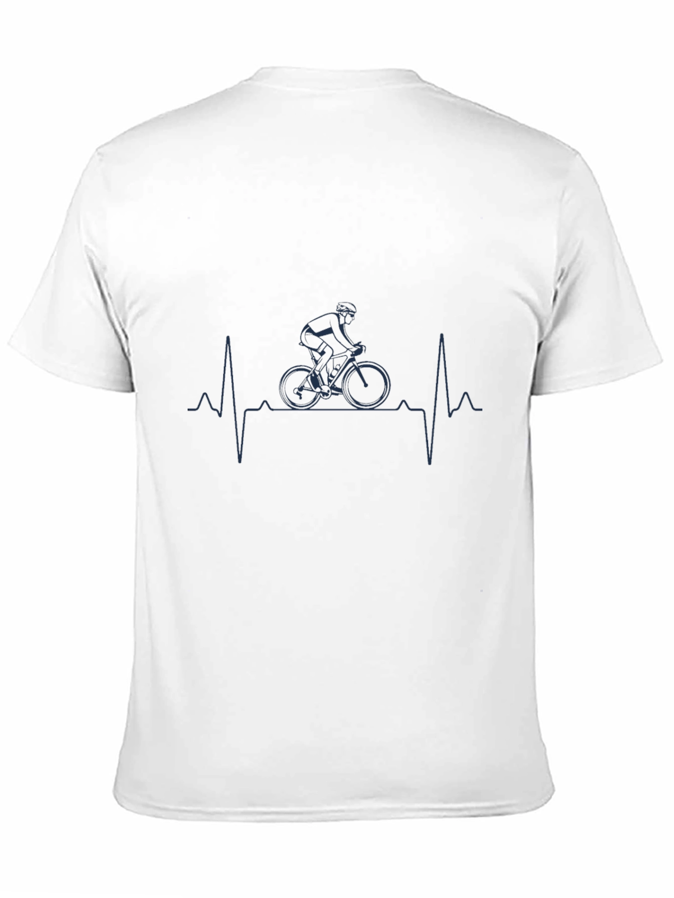 Cyclist Heartbeat Graphic Tee - Black