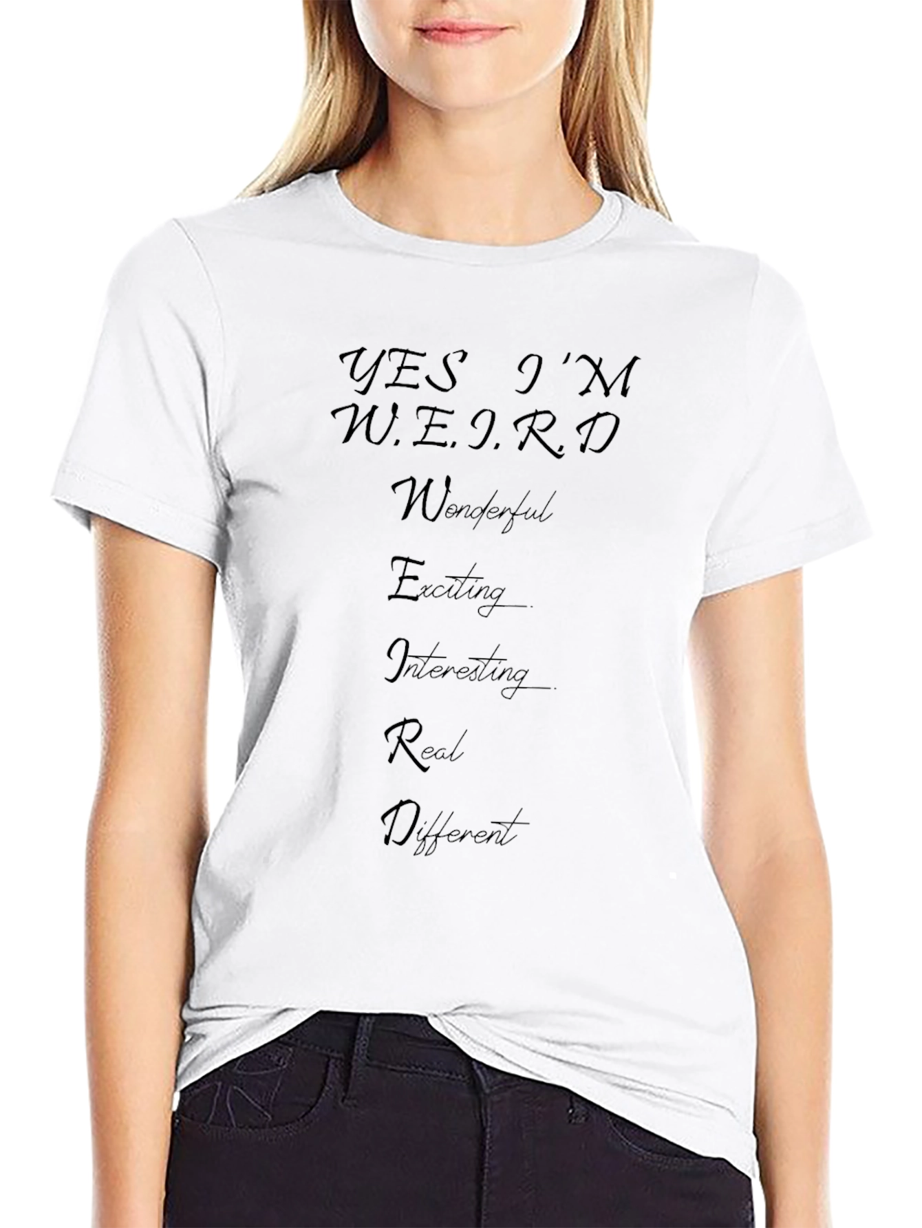 Yes Im Weird T-Shirt - Comfortable Cotton Blend