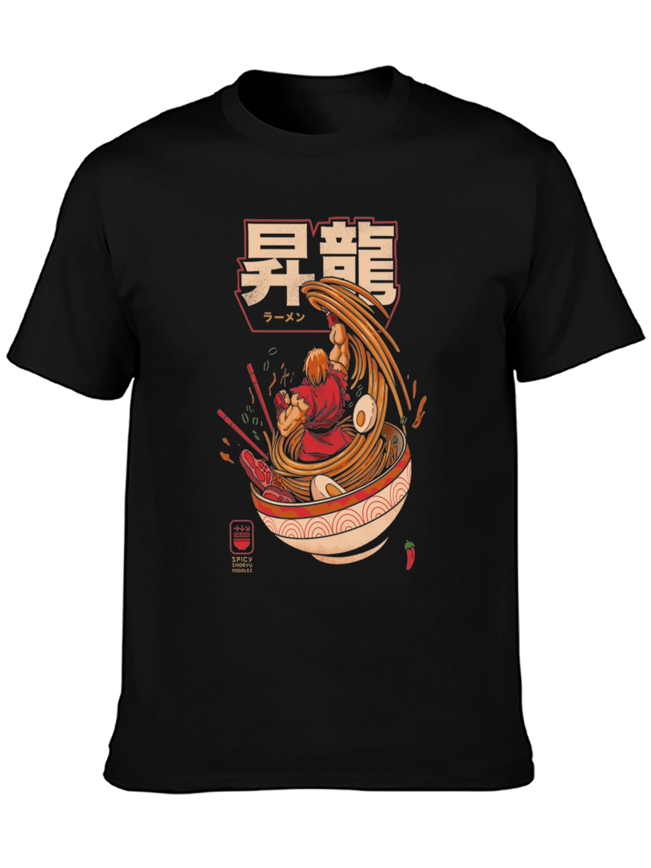 Ryu Ramen Graphic Tee - Spicy Shoryu Noodles