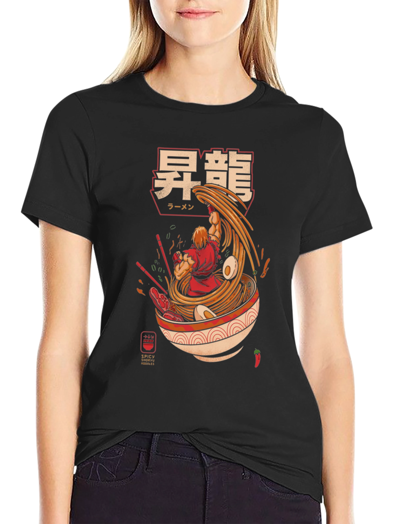 Ryu Ramen Graphic Tee - Spicy Shoryu Noodles