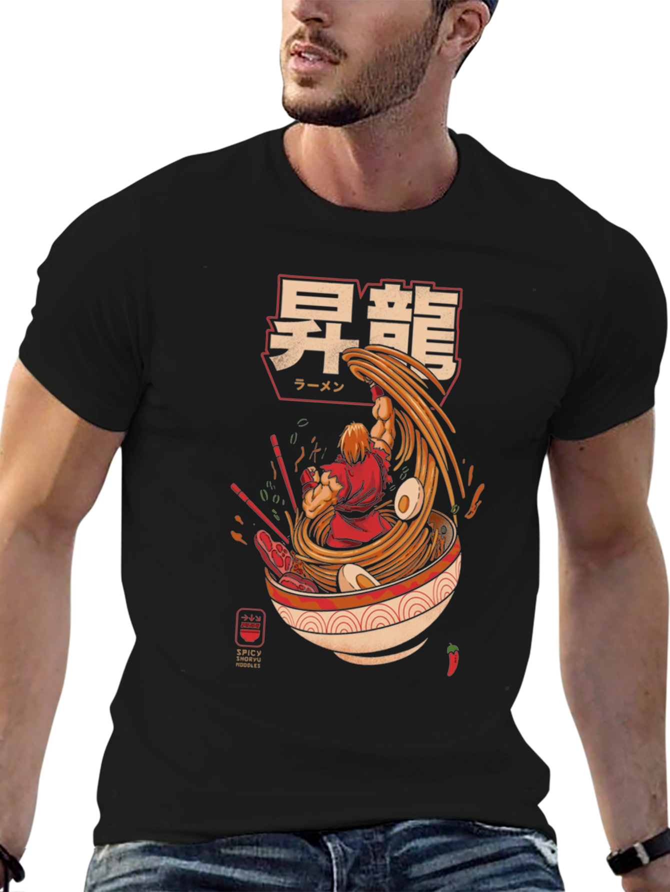 Ryu Ramen Graphic Tee - Spicy Shoryu Noodles
