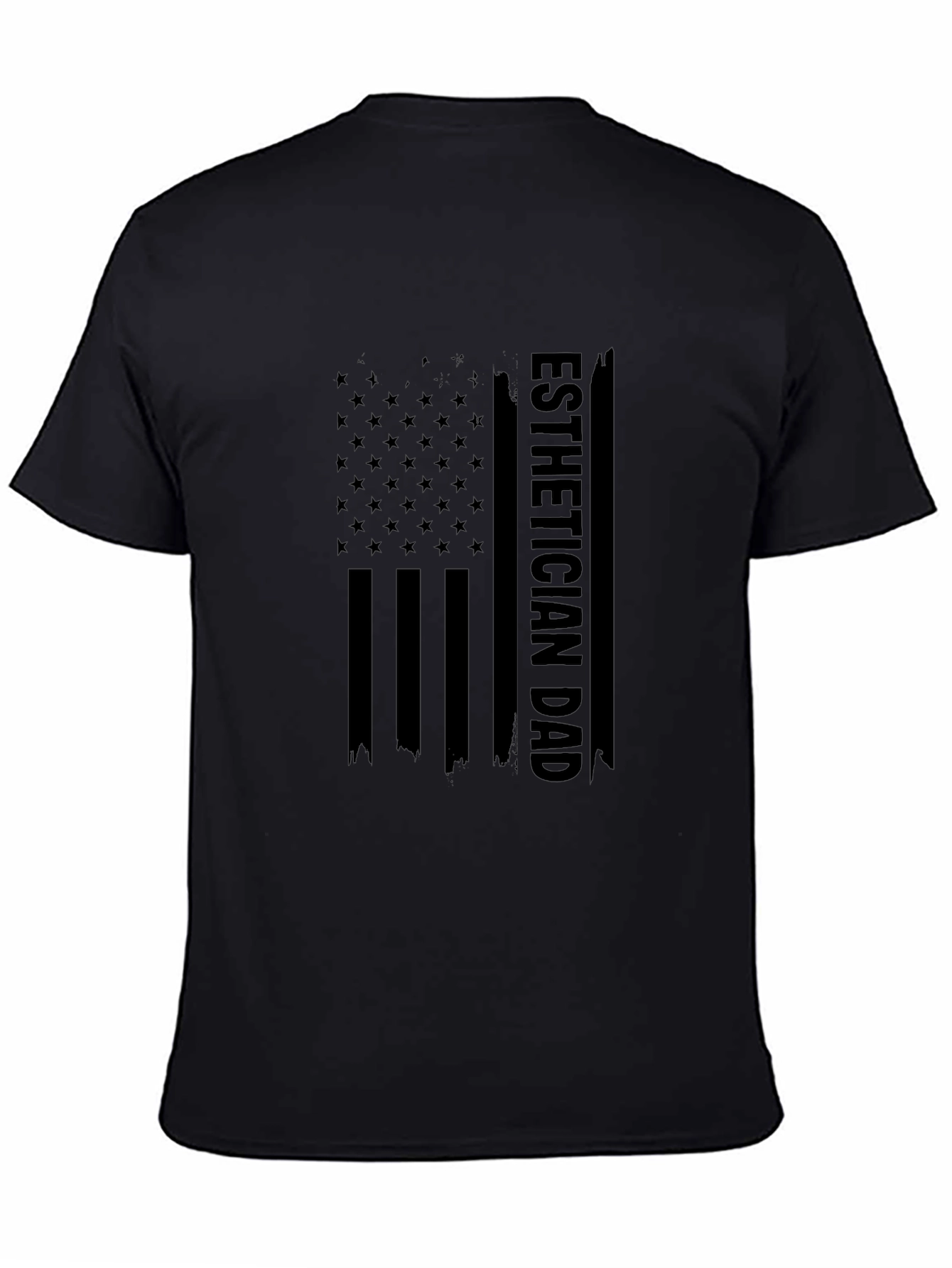 Esthetician Dad USA Flag Graphic T-Shirt