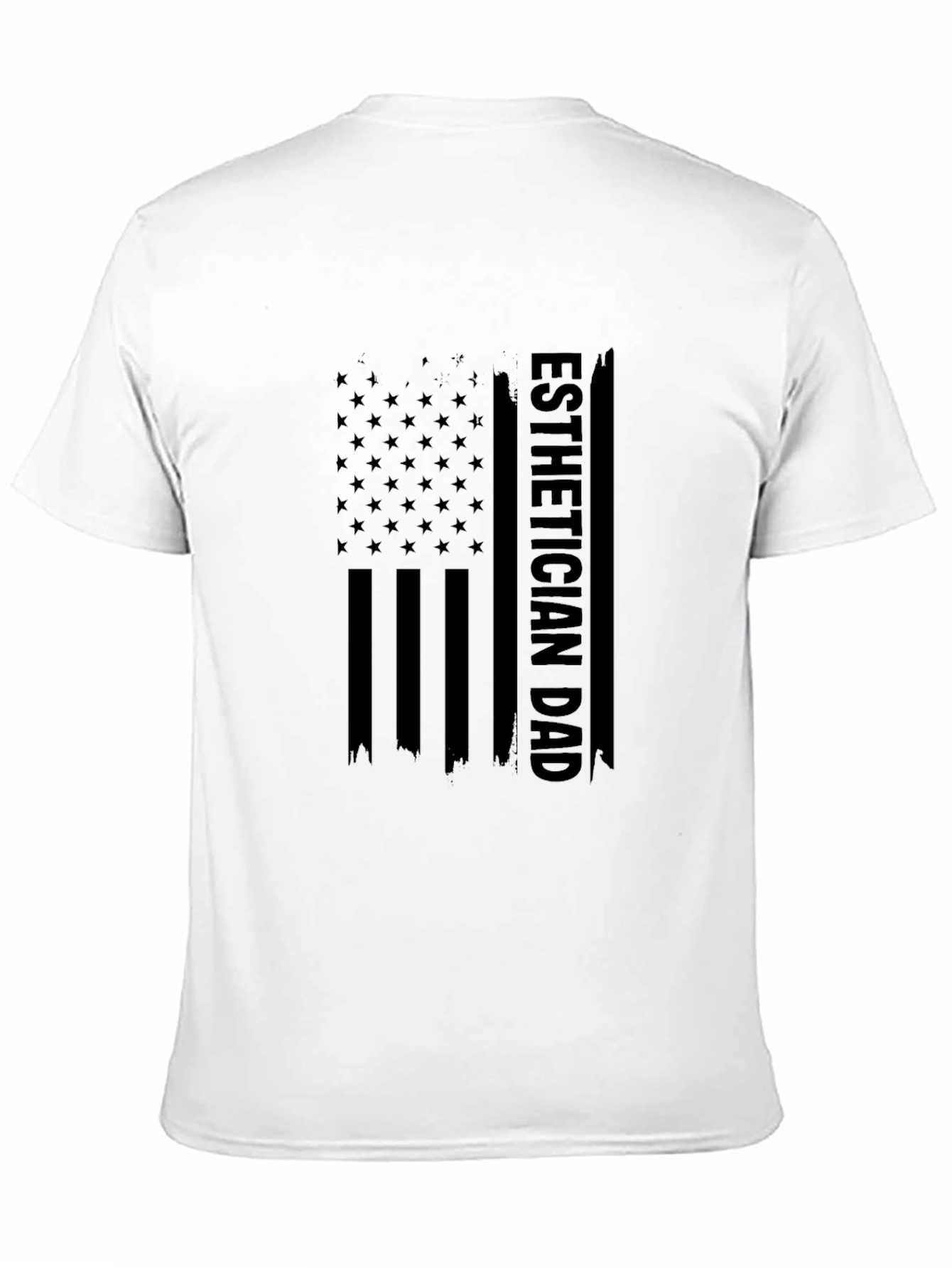 Esthetician Dad USA Flag Graphic T-Shirt