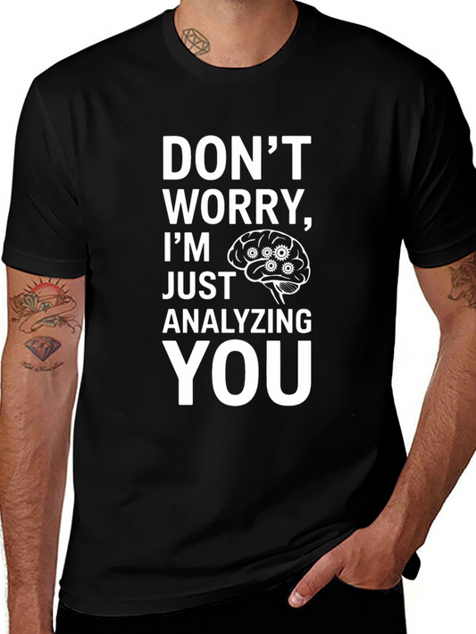 Analyzing You Brain Gear T-Shirt - Clever Graphic Tee