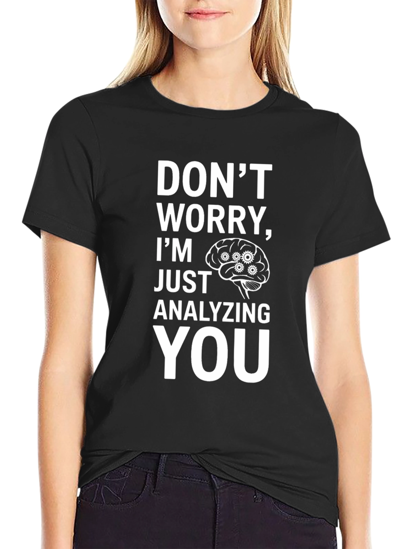 Analyzing You Brain Gear T-Shirt - Clever Graphic Tee