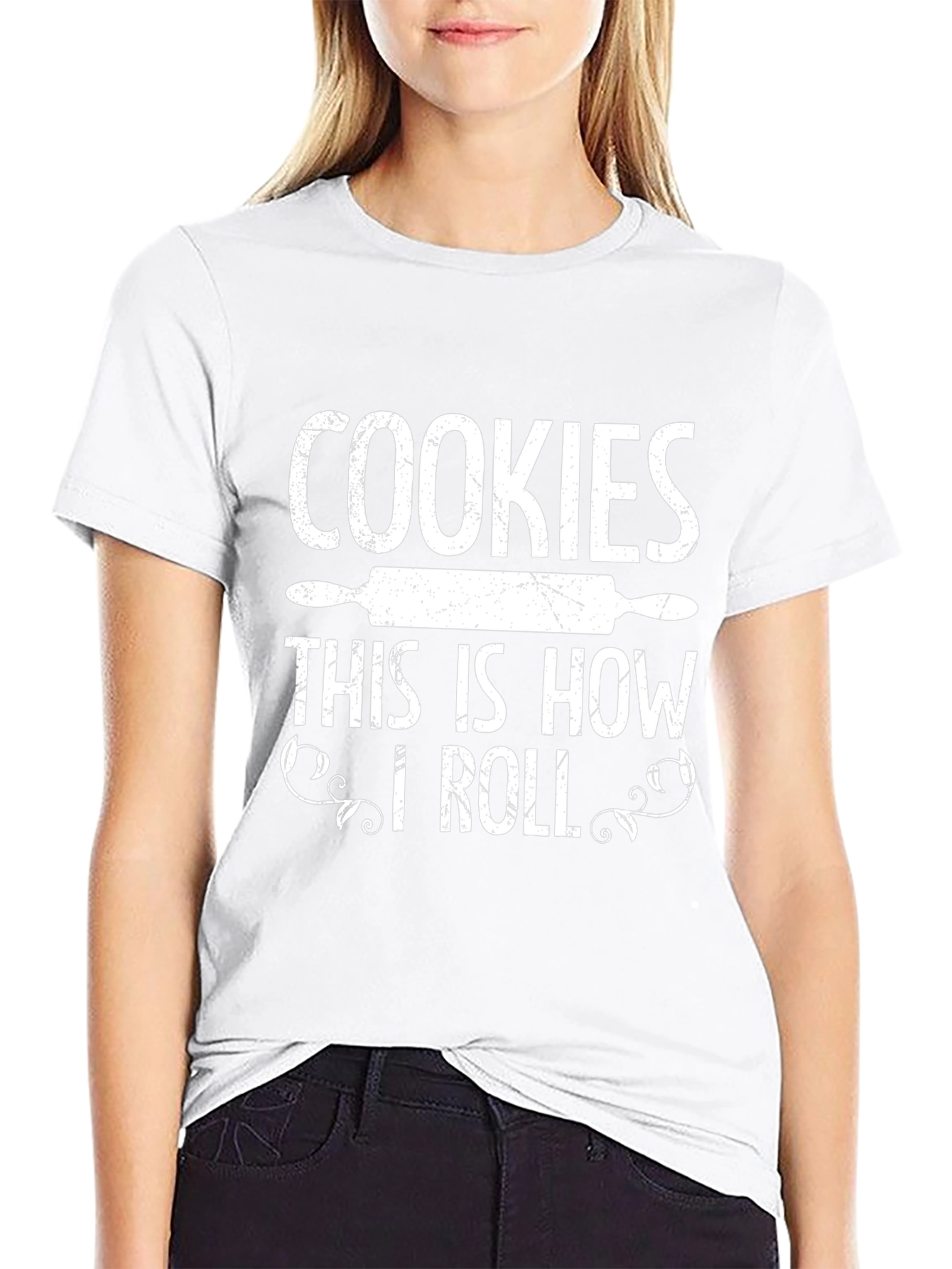Cookies This is How I Roll Black T-Shirt